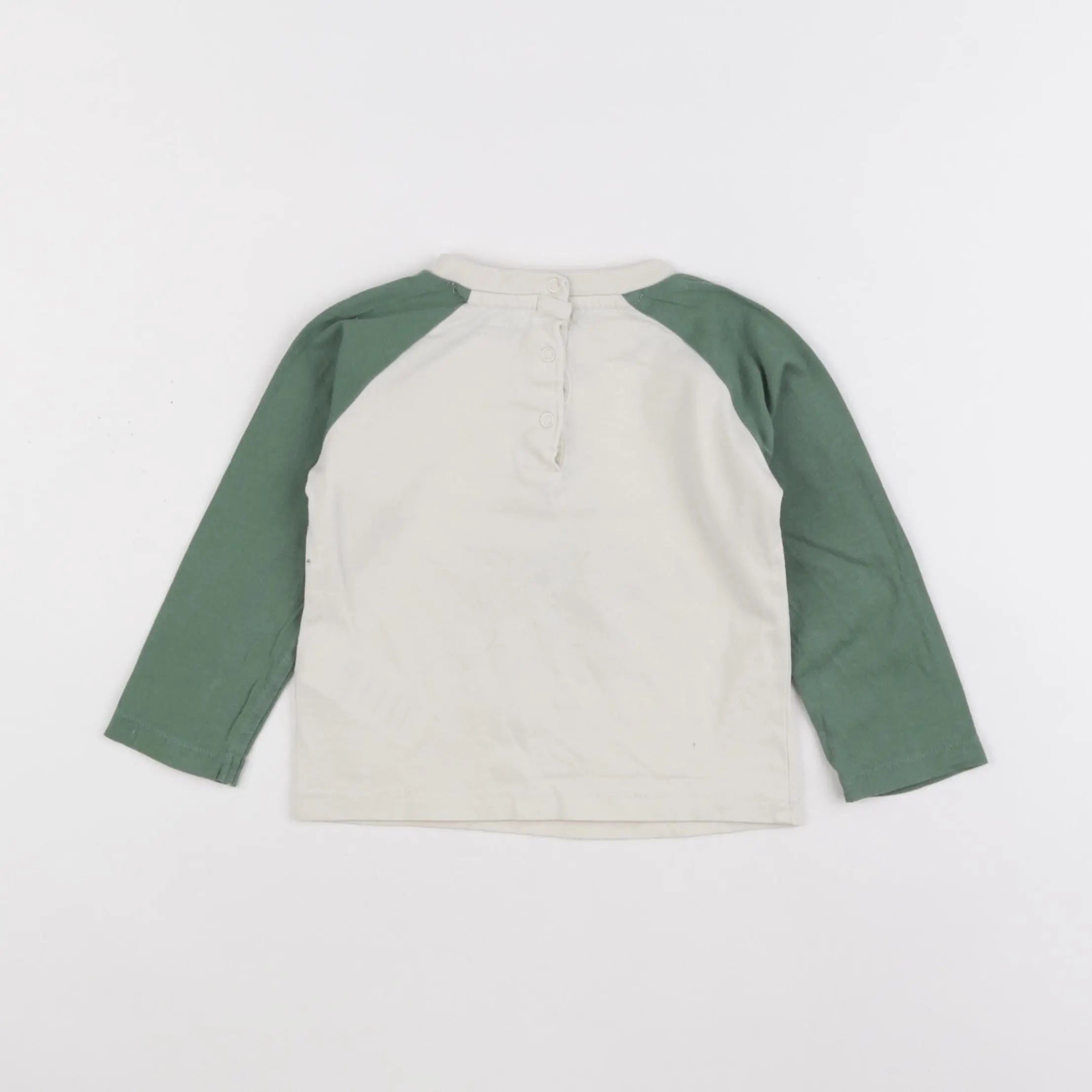 Vertbaudet - tee-shirt beige - 18 mois