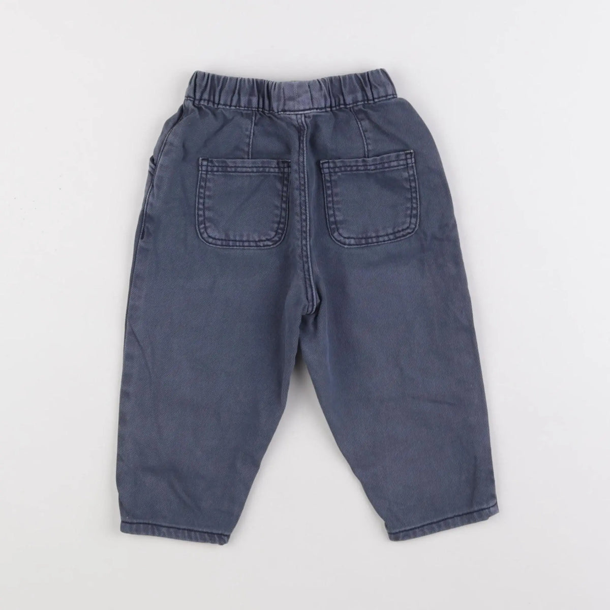 Vertbaudet - pantalon bleu - 12 mois
