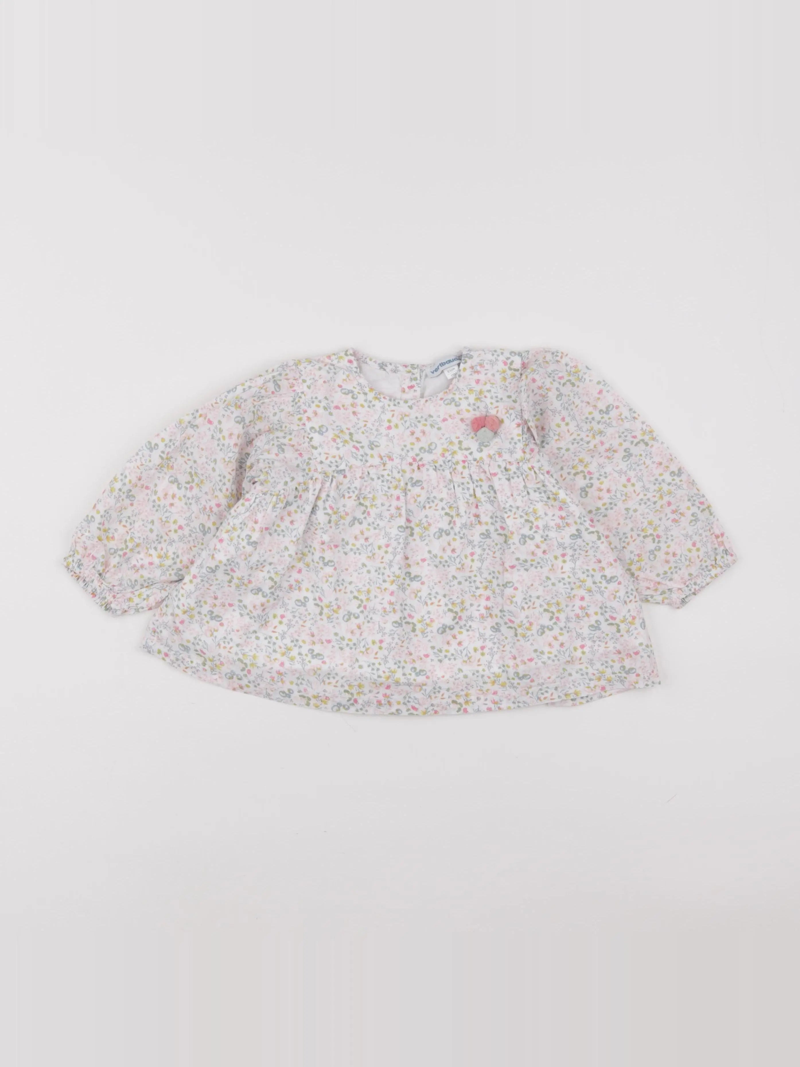 Vertbaudet - blouse blanc - 18 mois