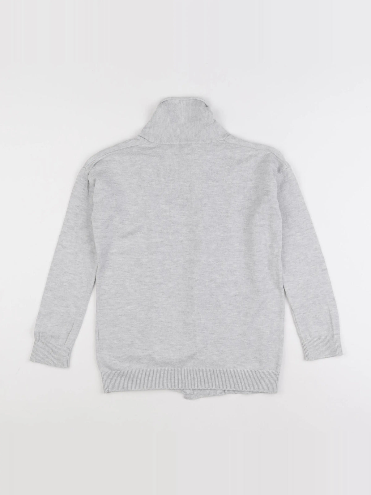 Vertbaudet - gilet gris - 8 ans