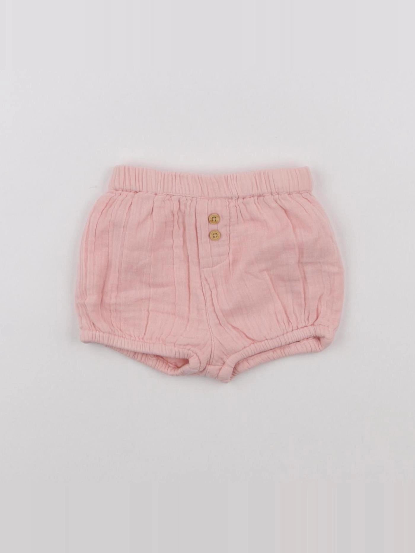 Vertbaudet - bloomer rose - 3 mois