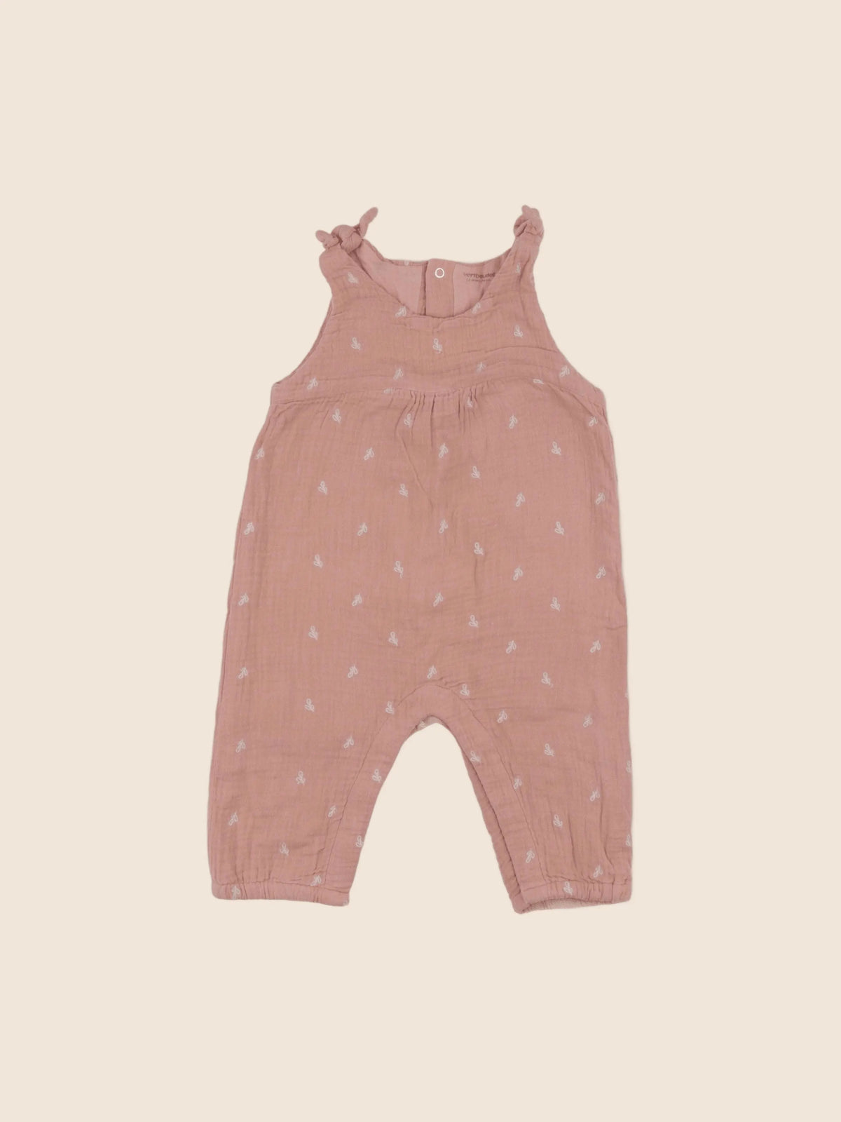 Vertbaudet - combinaison doublé rose - 12 mois