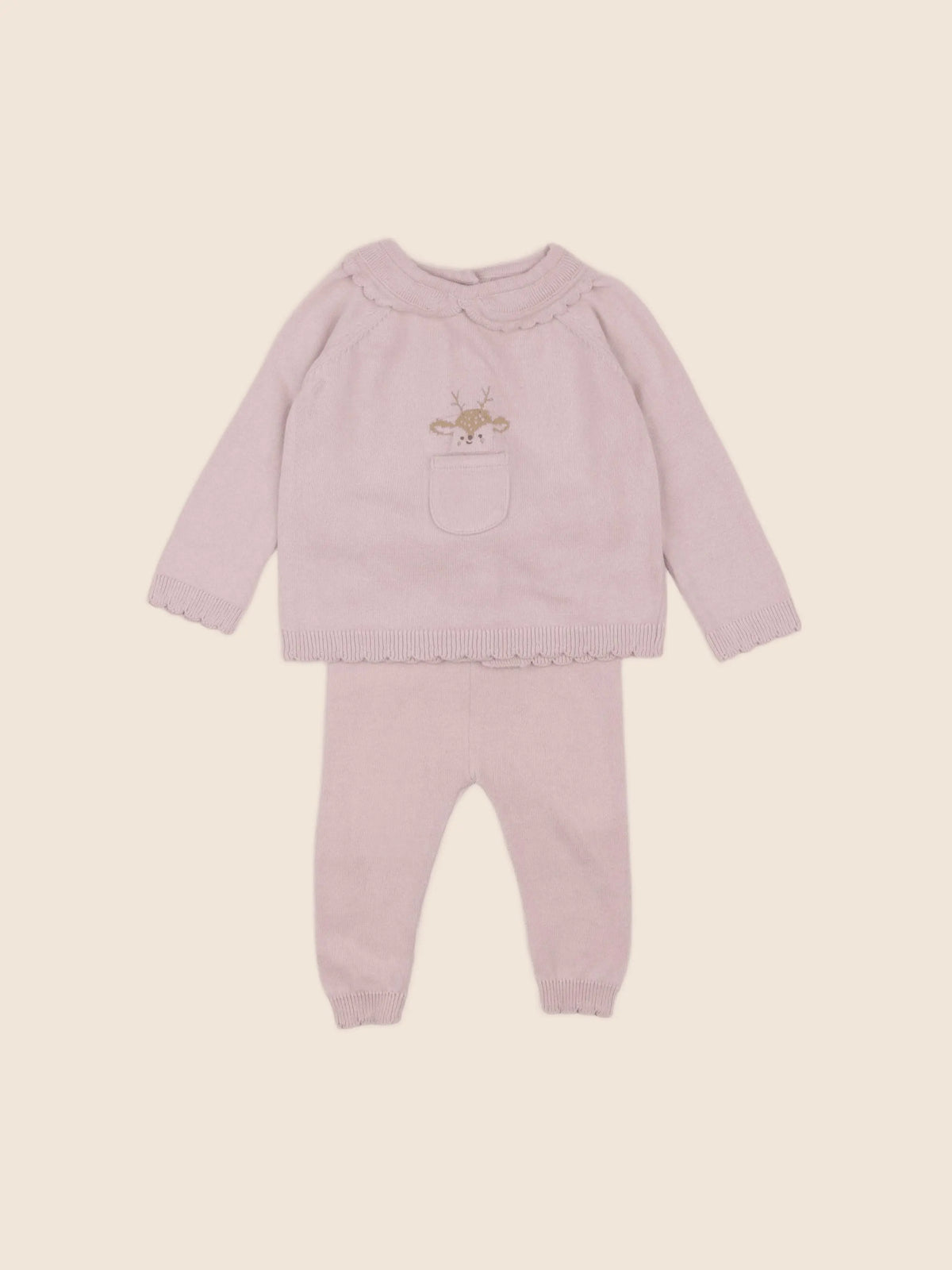 Vertbaudet - ensemble rose - 6 mois