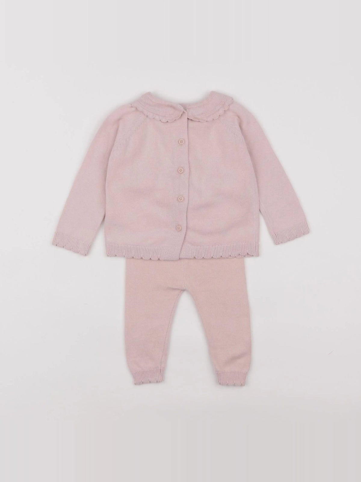 Vertbaudet - ensemble rose - 6 mois