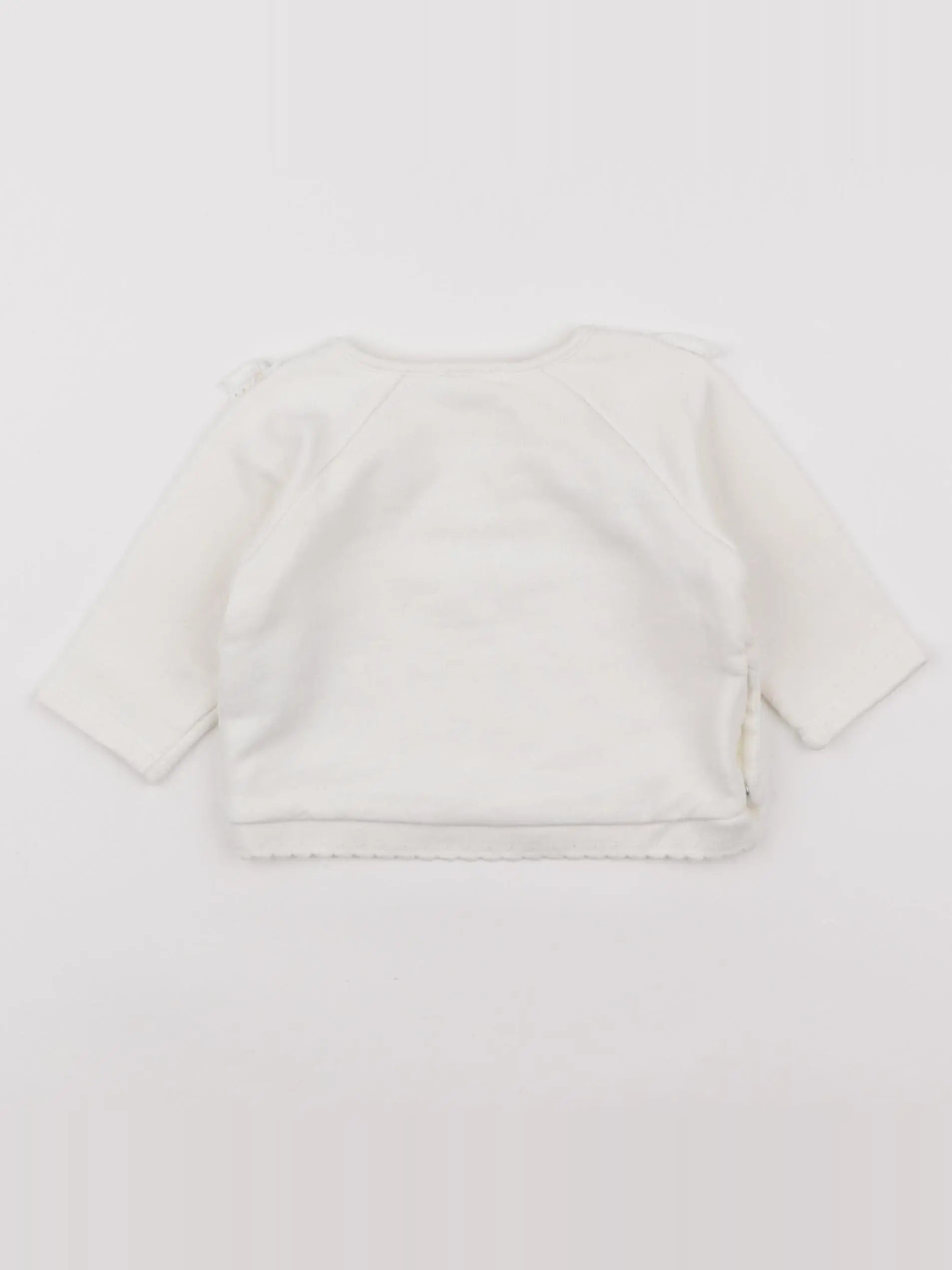 Vertbaudet - sweat beige - 6 mois