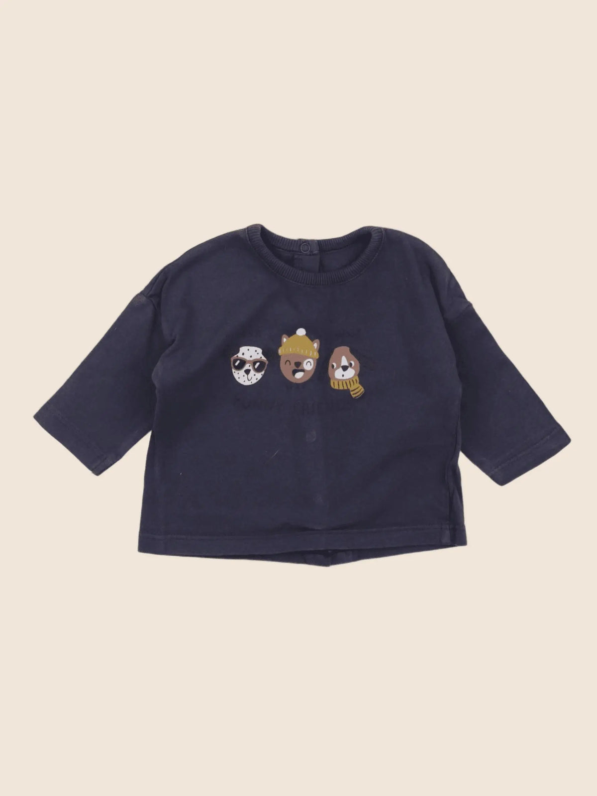 Vertbaudet - tee-shirt bleu - 3 mois