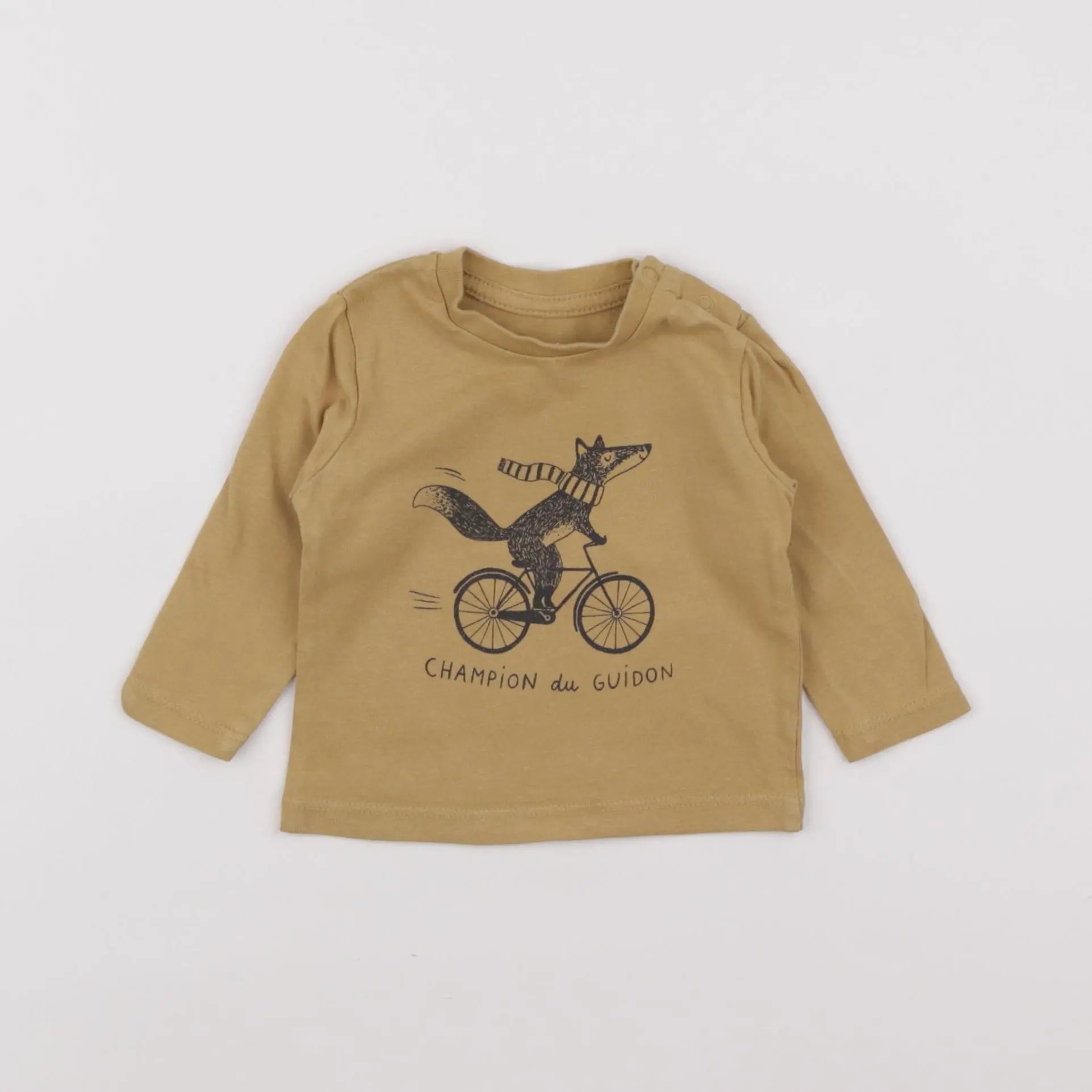 Vertbaudet - tee-shirt jaune - 3 mois