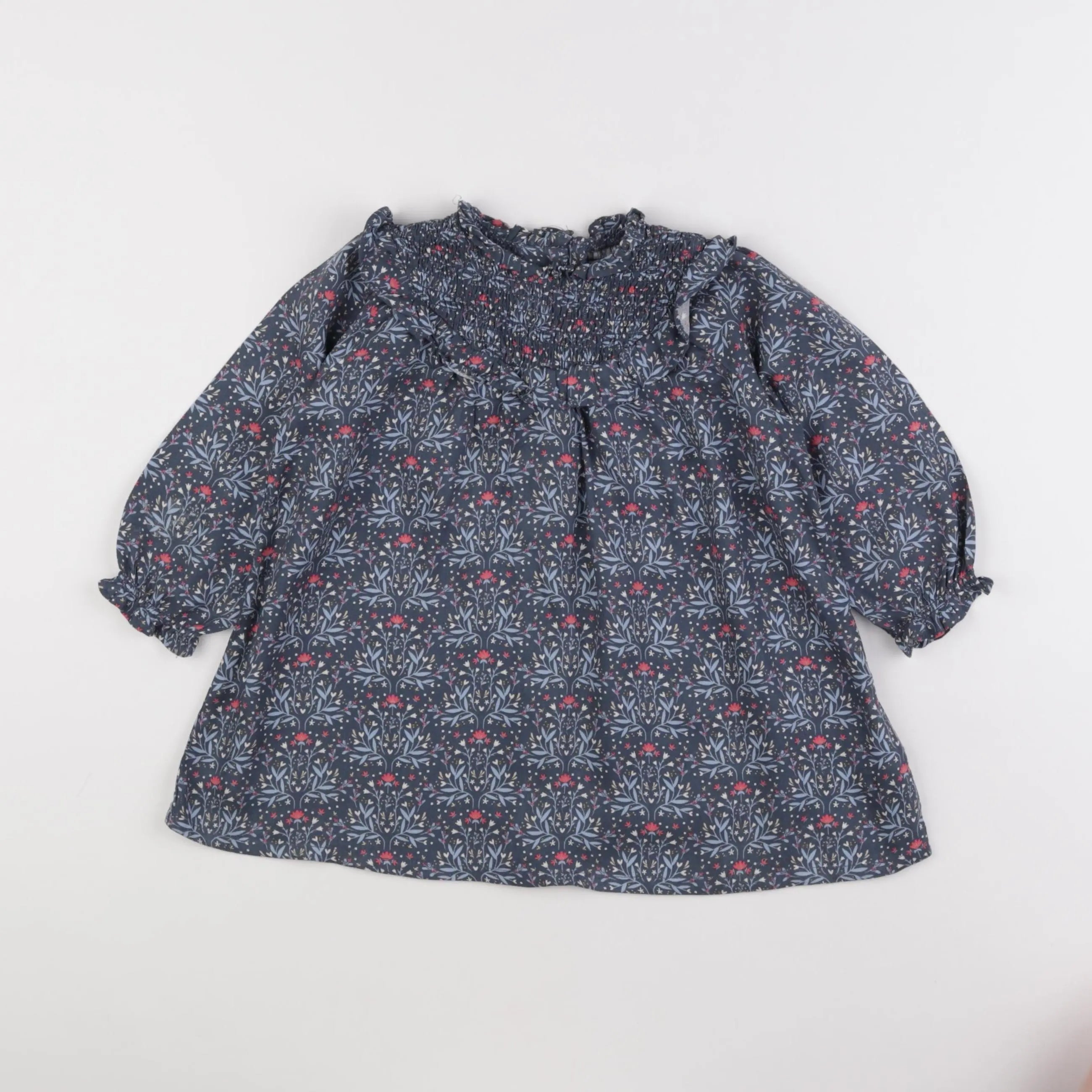 Vertbaudet - robe bleu - 18 mois