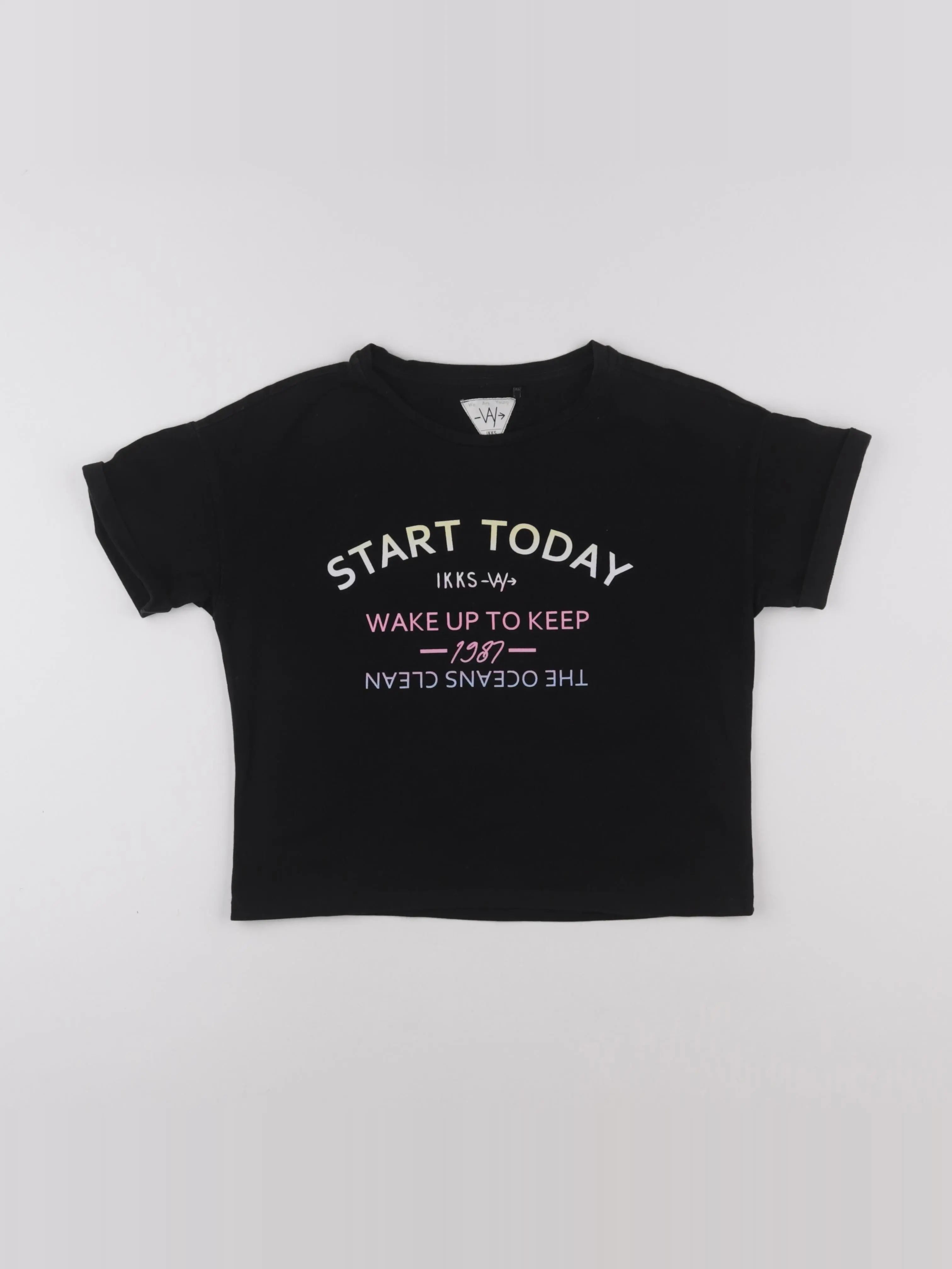 IKKS - tee-shirt noir - 10 ans