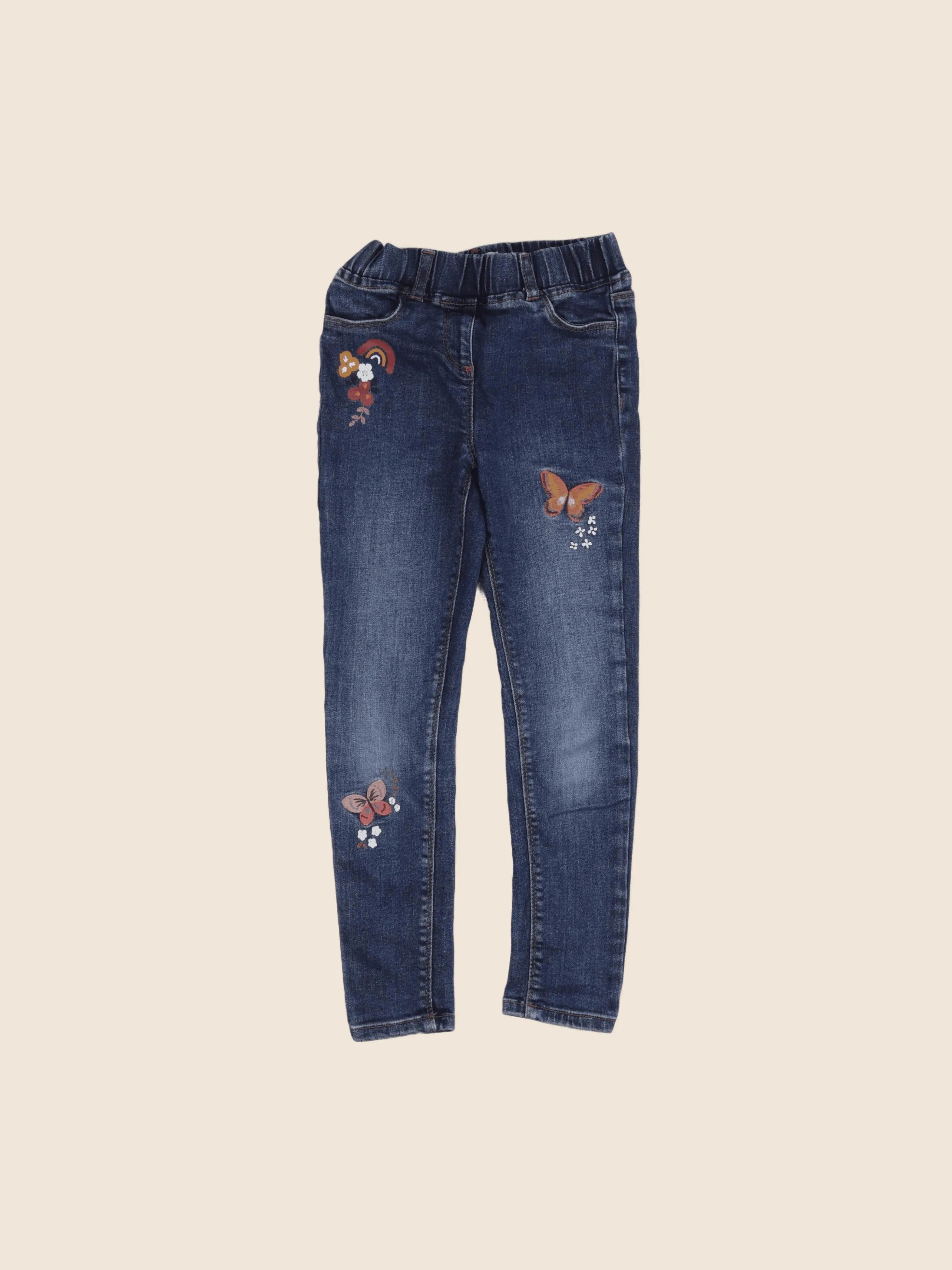 Vertbaudet - jegging bleu - 8 ans