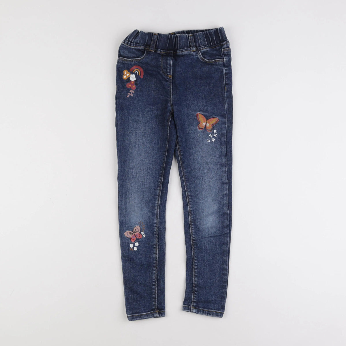 Vertbaudet - jegging bleu - 8 ans