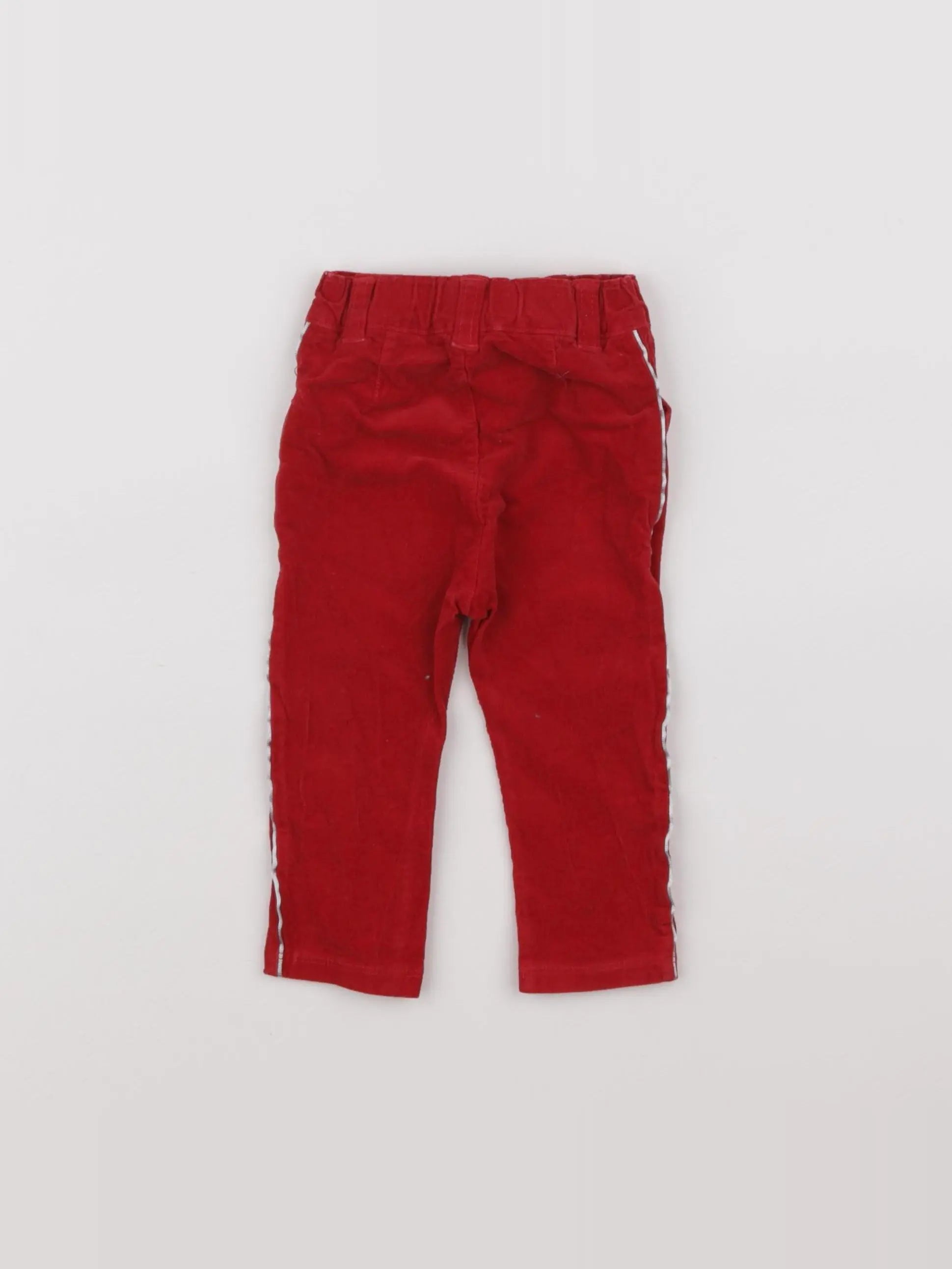 Petit Bateau - pantalon rouge - 12 mois