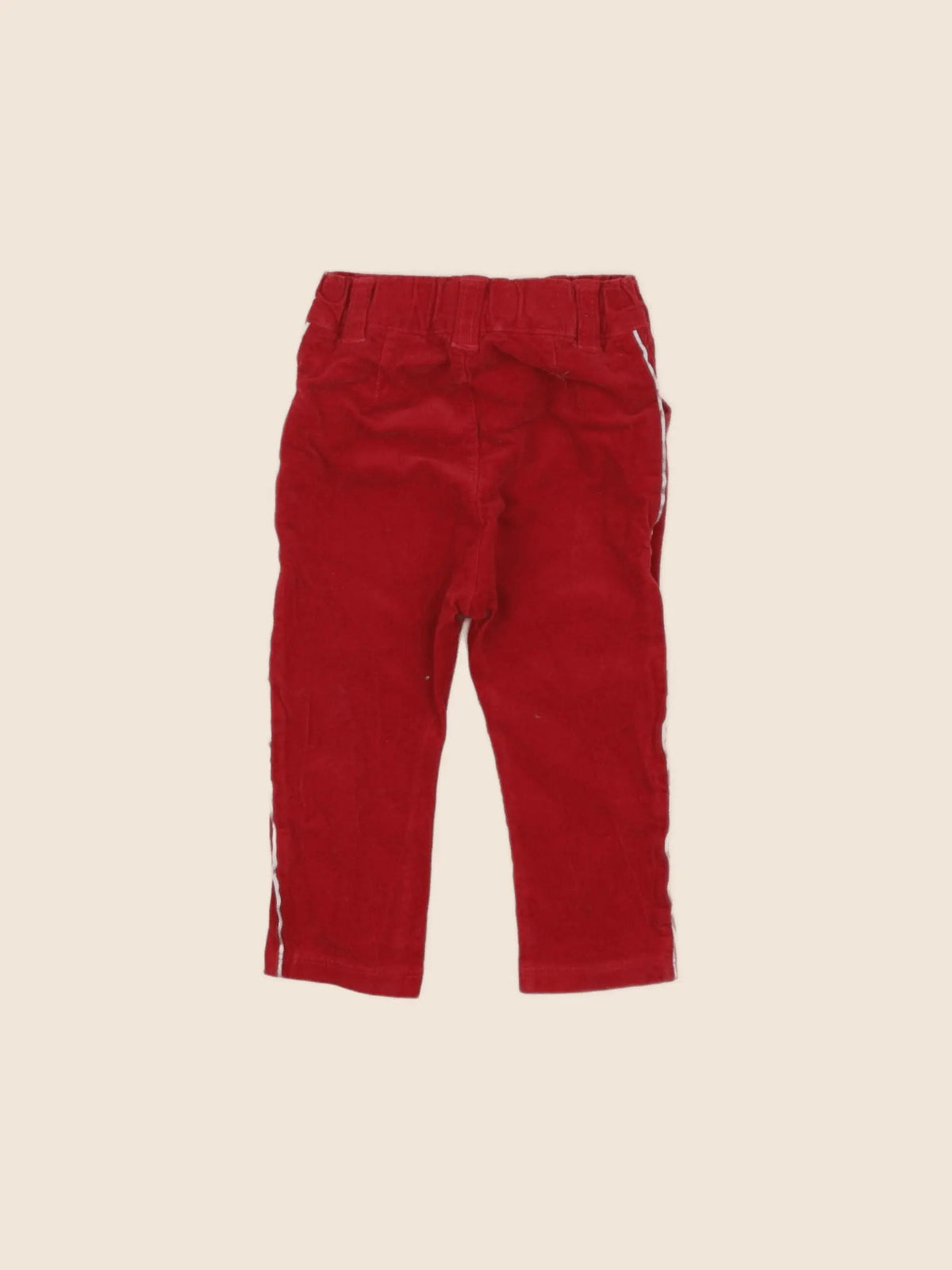 Petit Bateau - pantalon rouge - 12 mois