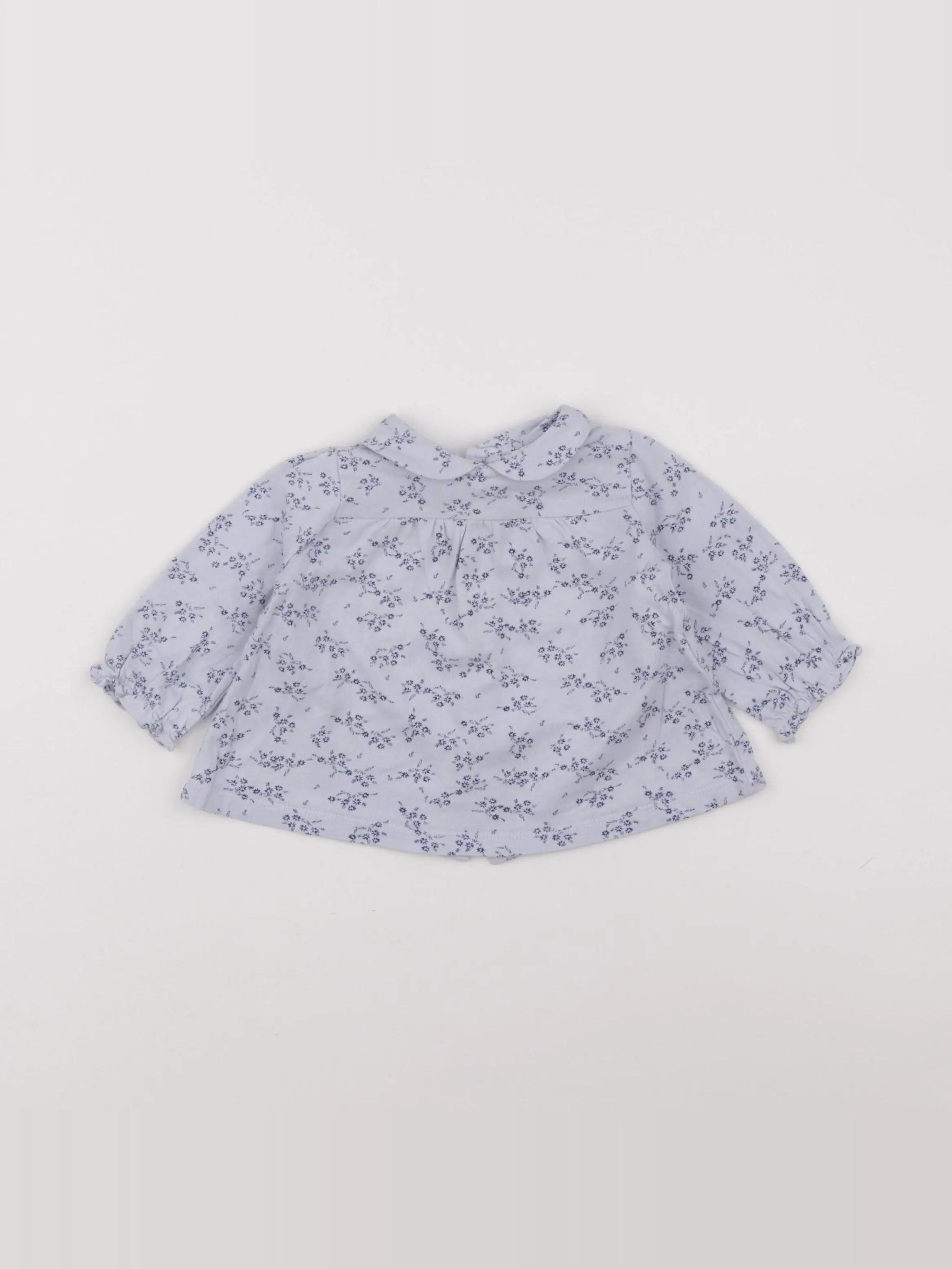 Cyrillus - tee-shirt bleu - 9 mois