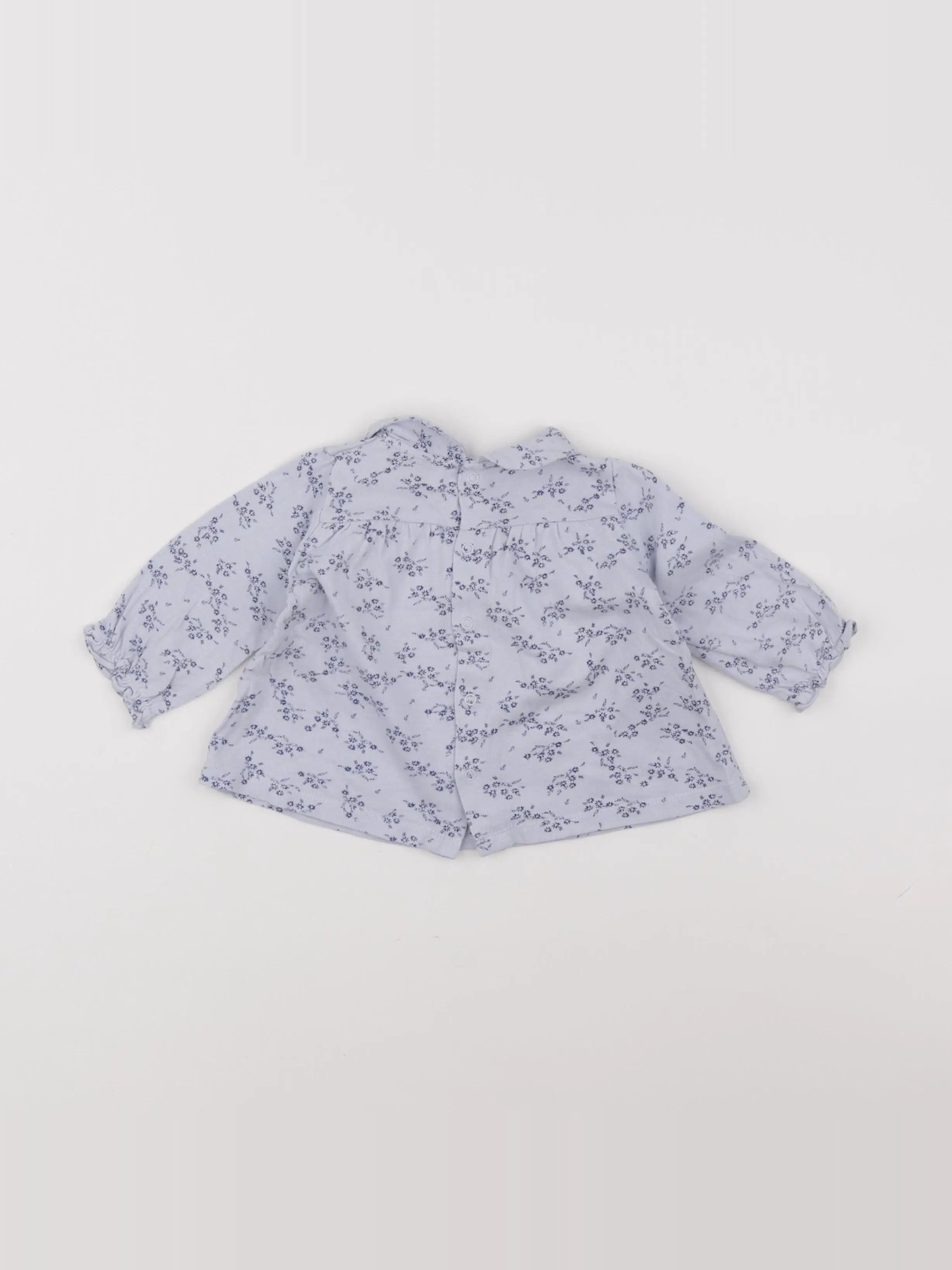 Cyrillus - tee-shirt bleu - 9 mois