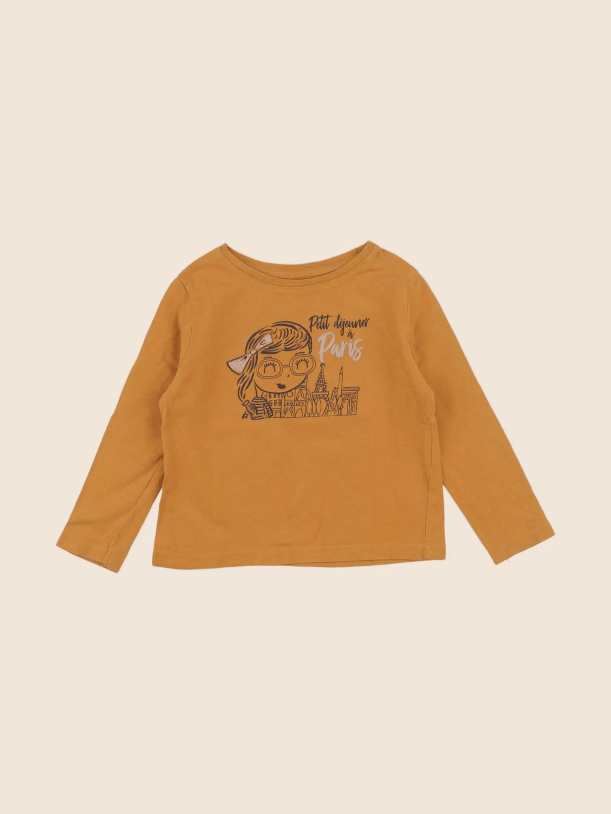 Vertbaudet - tee-shirt orange - 2 ans
