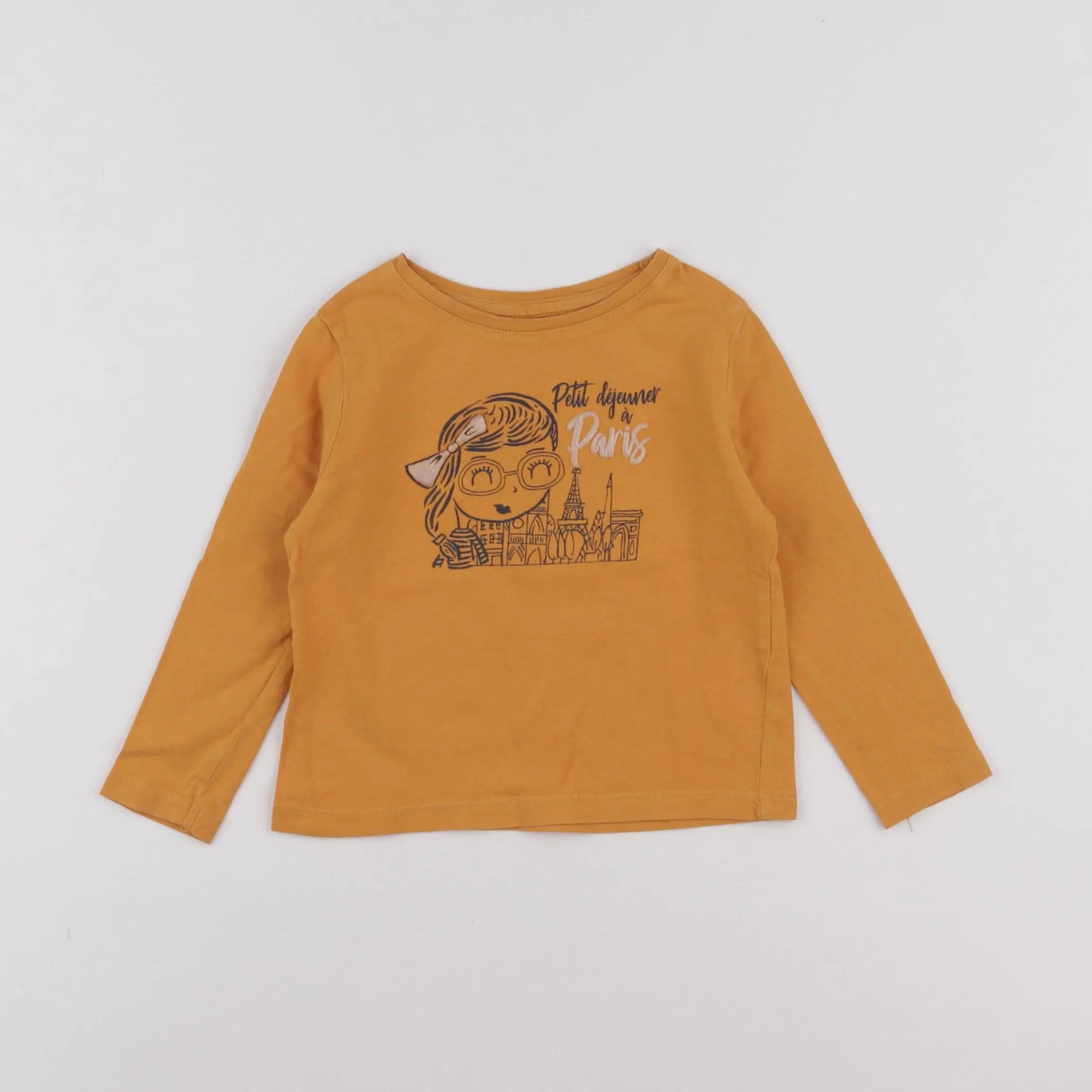 Vertbaudet - tee-shirt orange - 2 ans