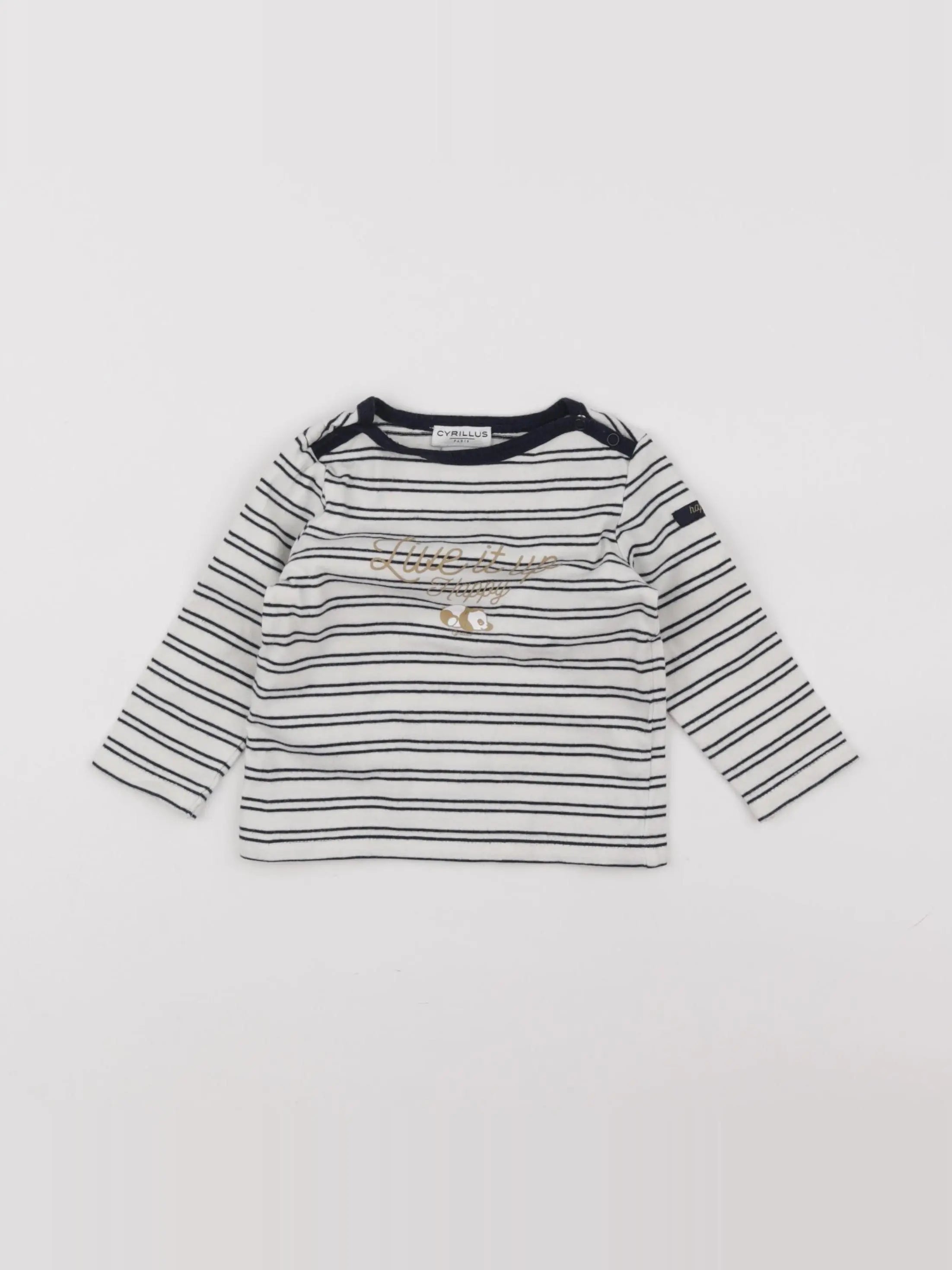 Cyrillus - tee-shirt blanc - 9 mois