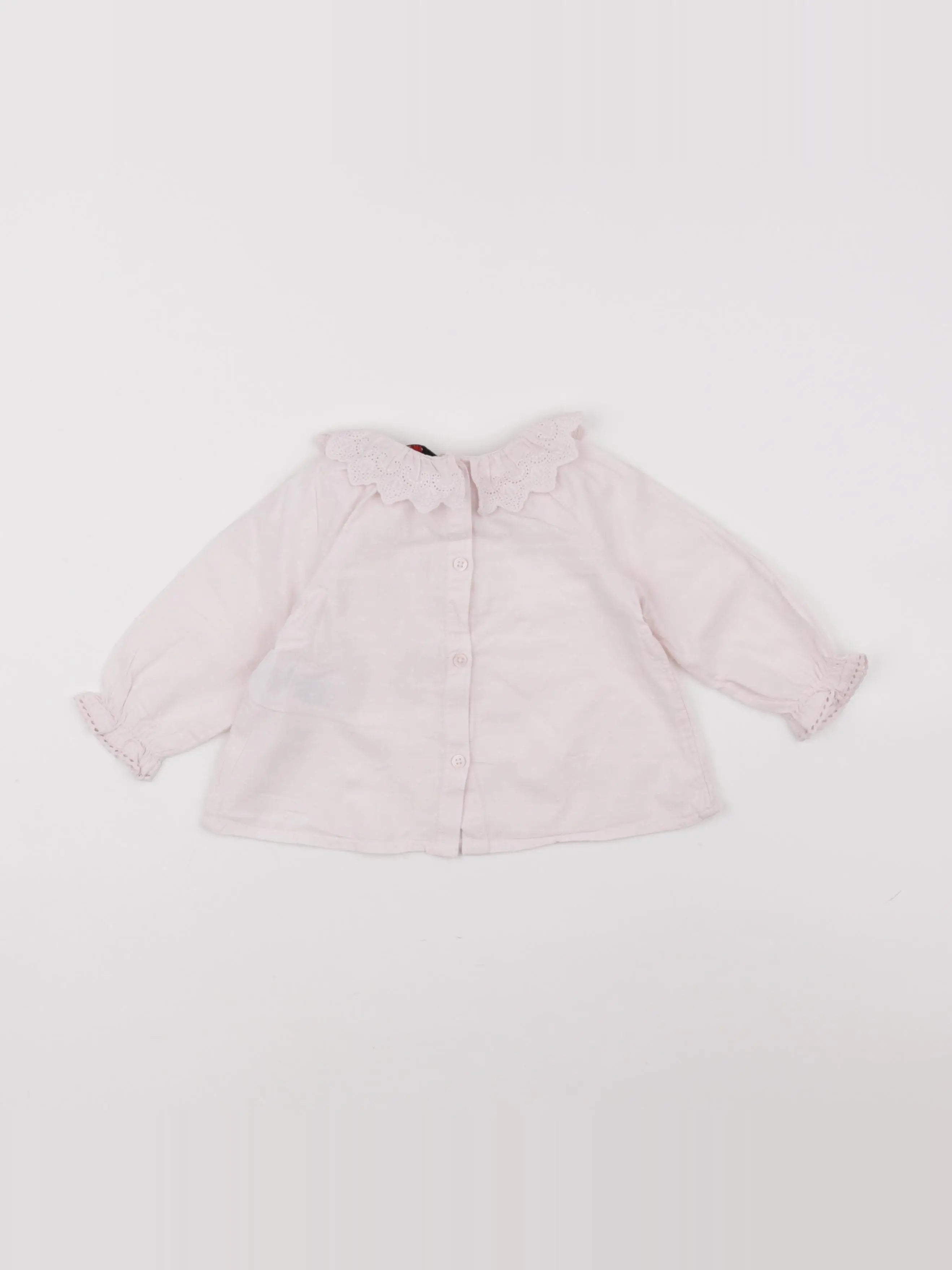 Cyrillus - blouse rose - 9 mois
