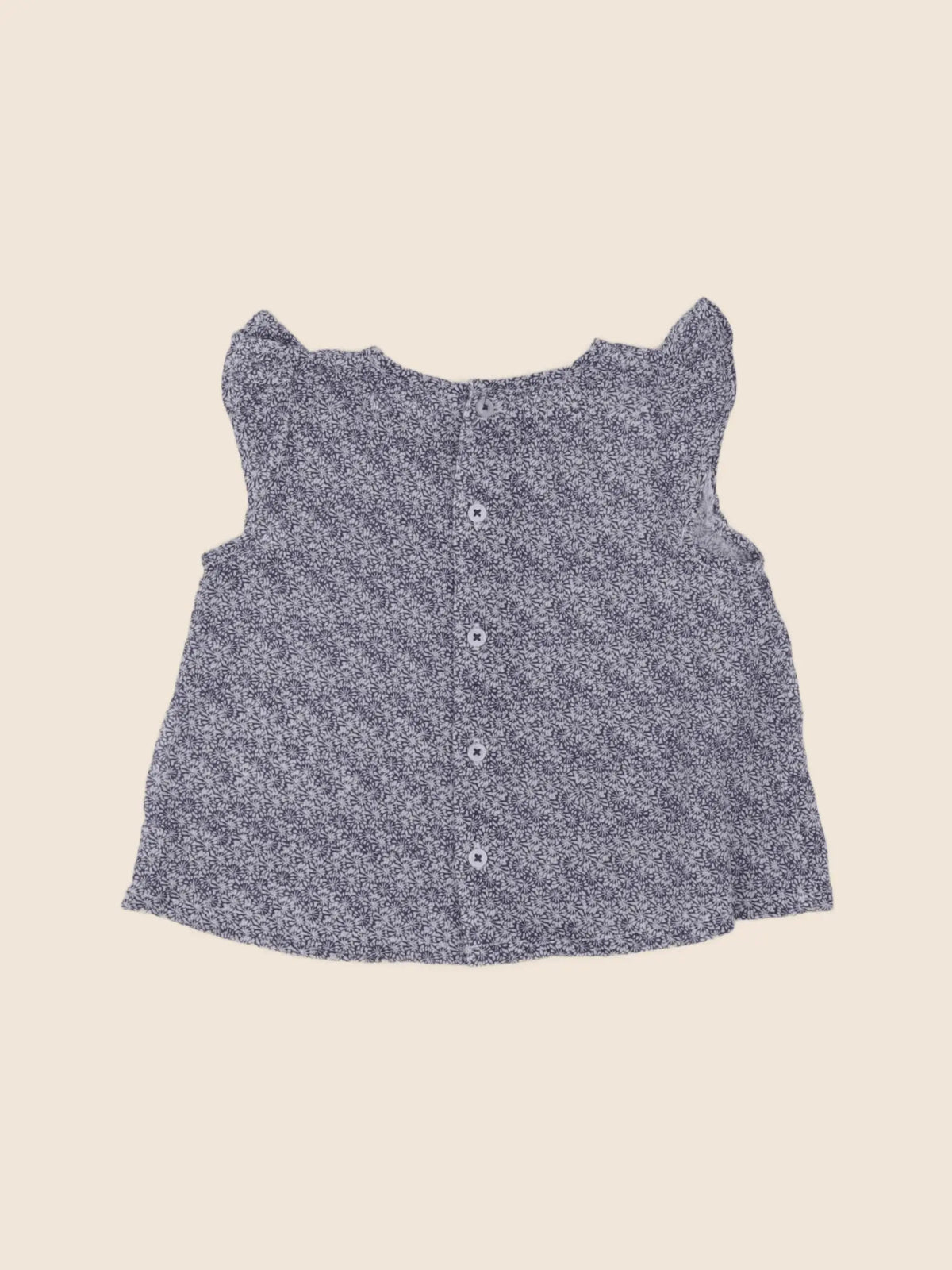 Boutchou - blouse bleu - 6 mois