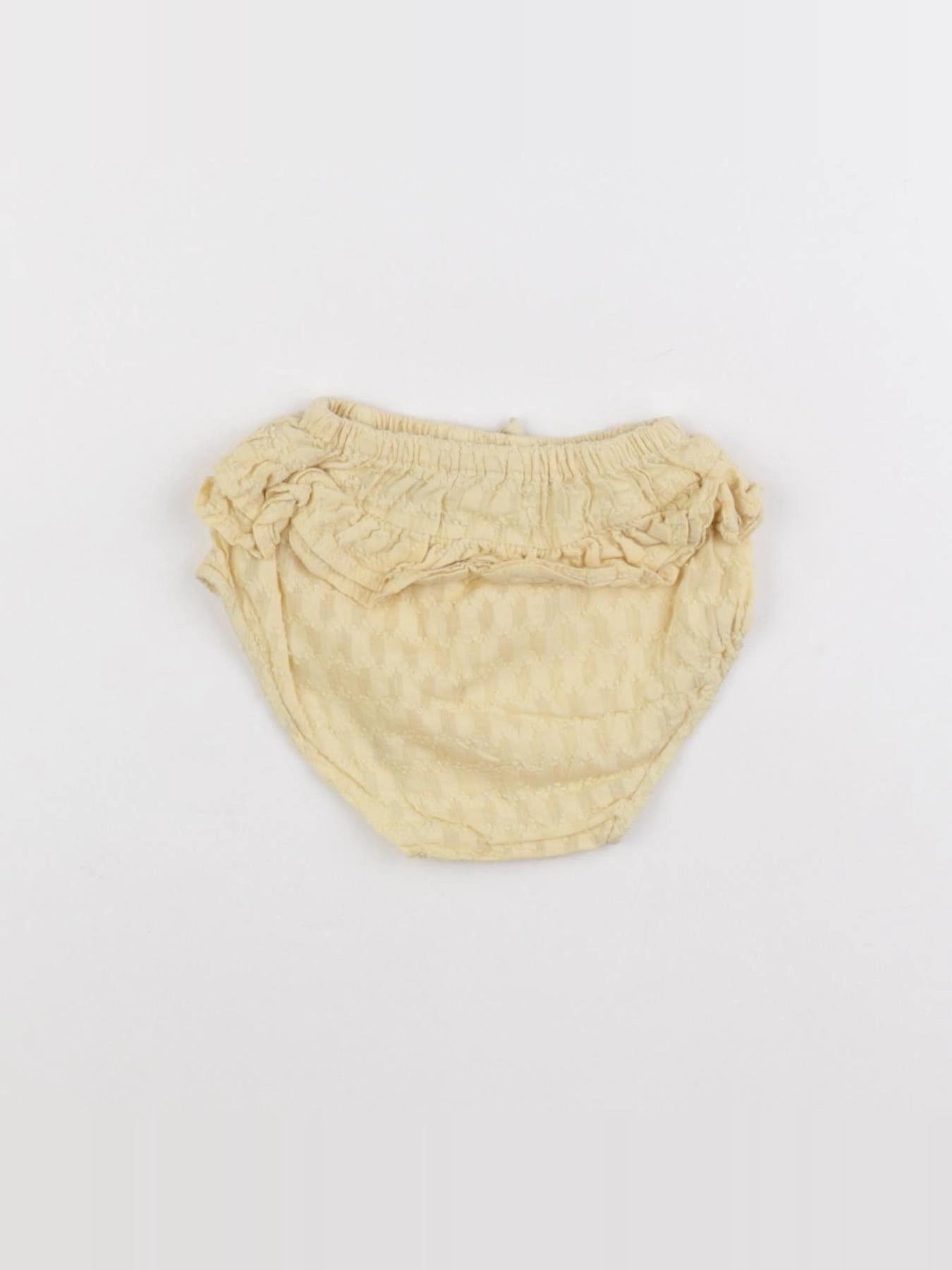 Zara - bloomer jaune - 3/6 mois