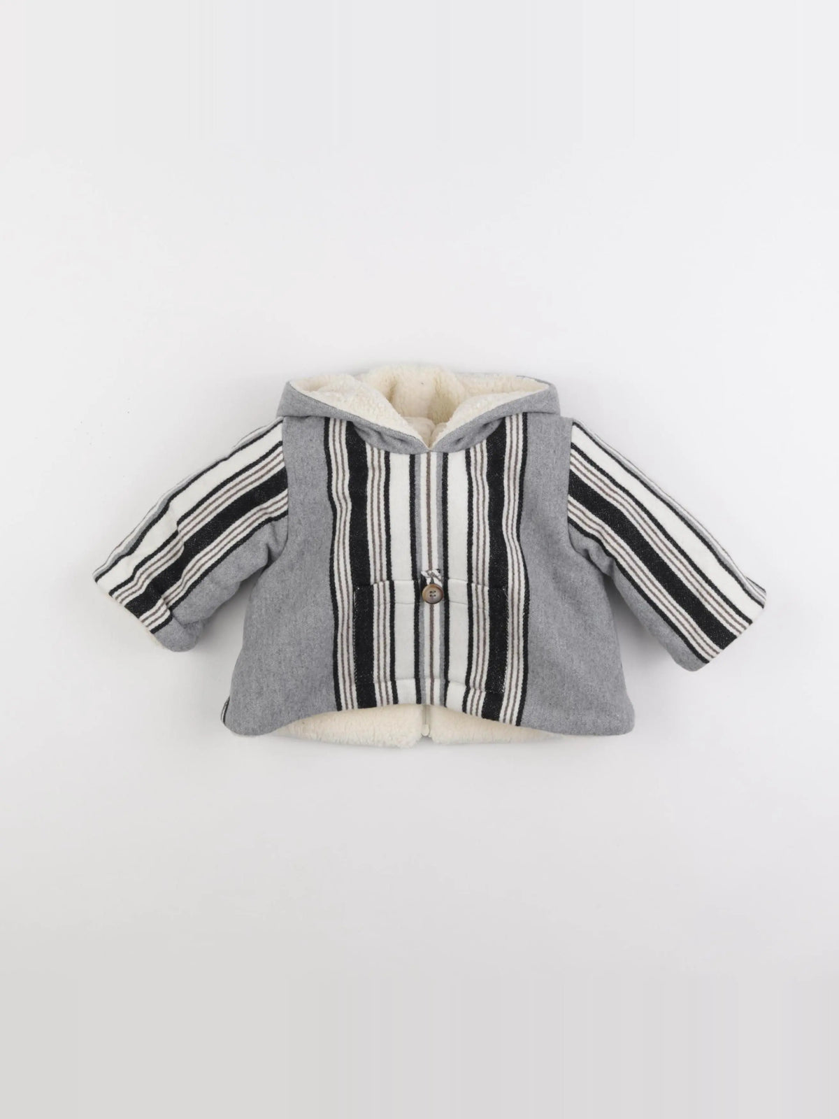 Bonton - burnou gris - 6 mois