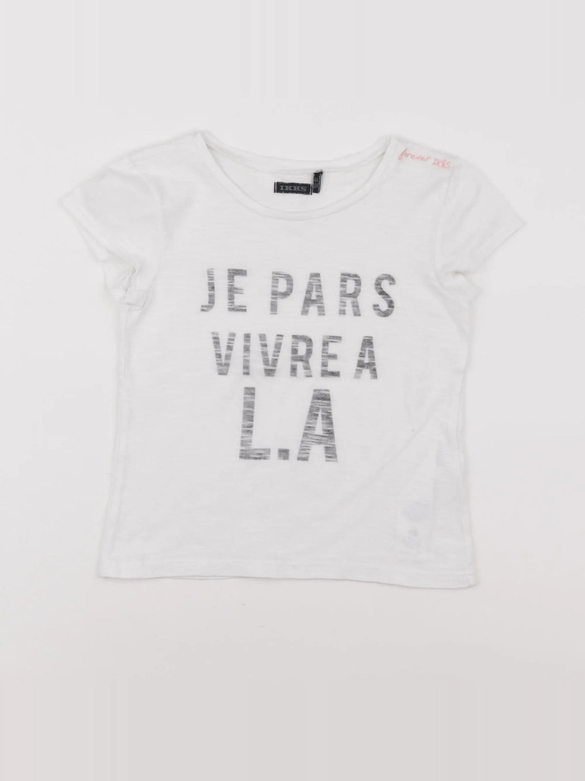 IKKS - tee-shirt blanc - 4 ans