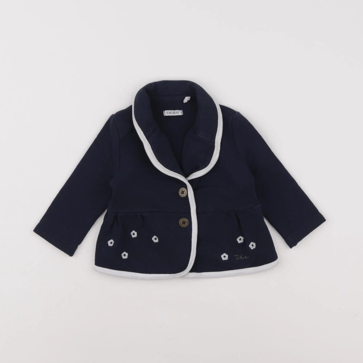 IKKS - veste bleu - 6 mois