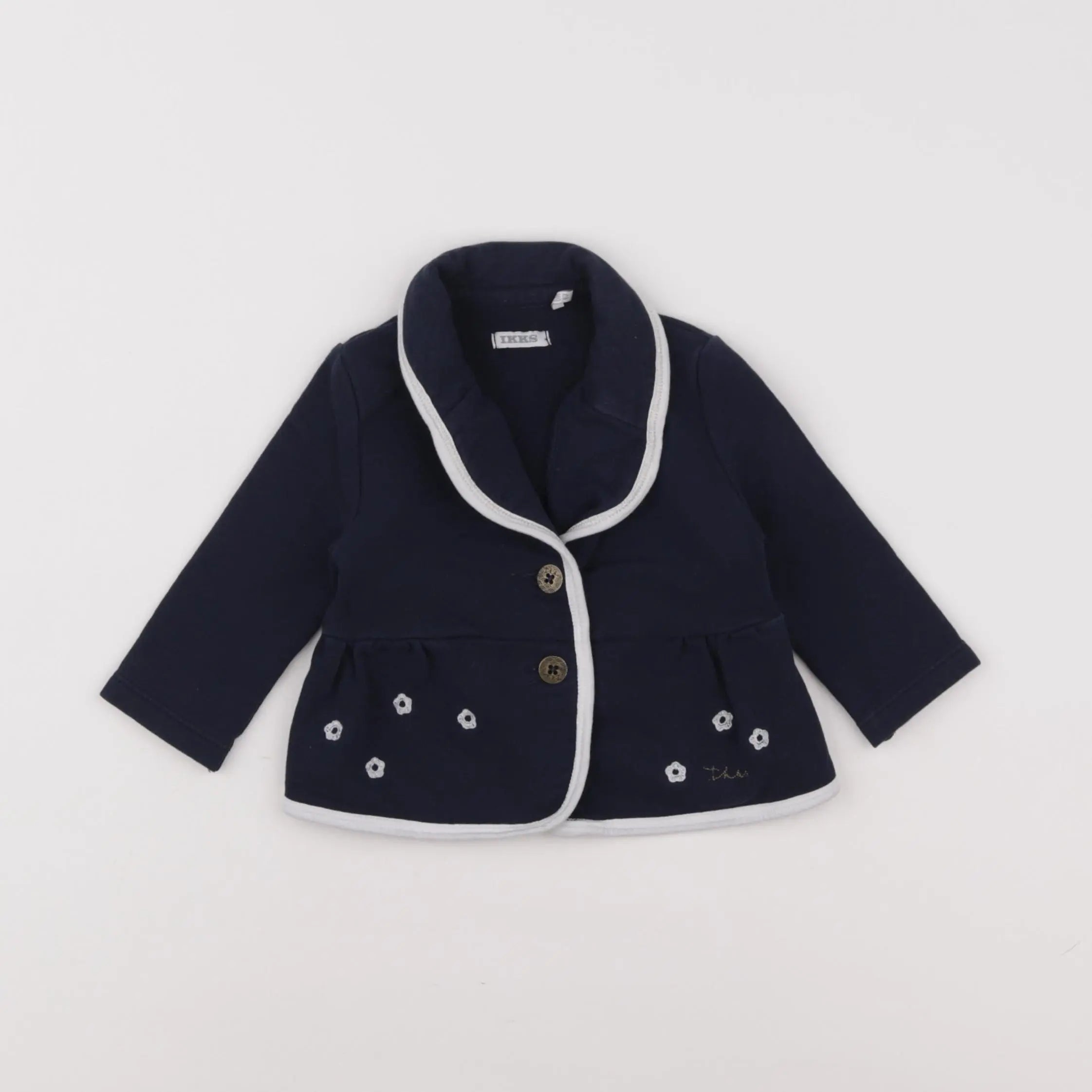 IKKS - veste bleu - 6 mois