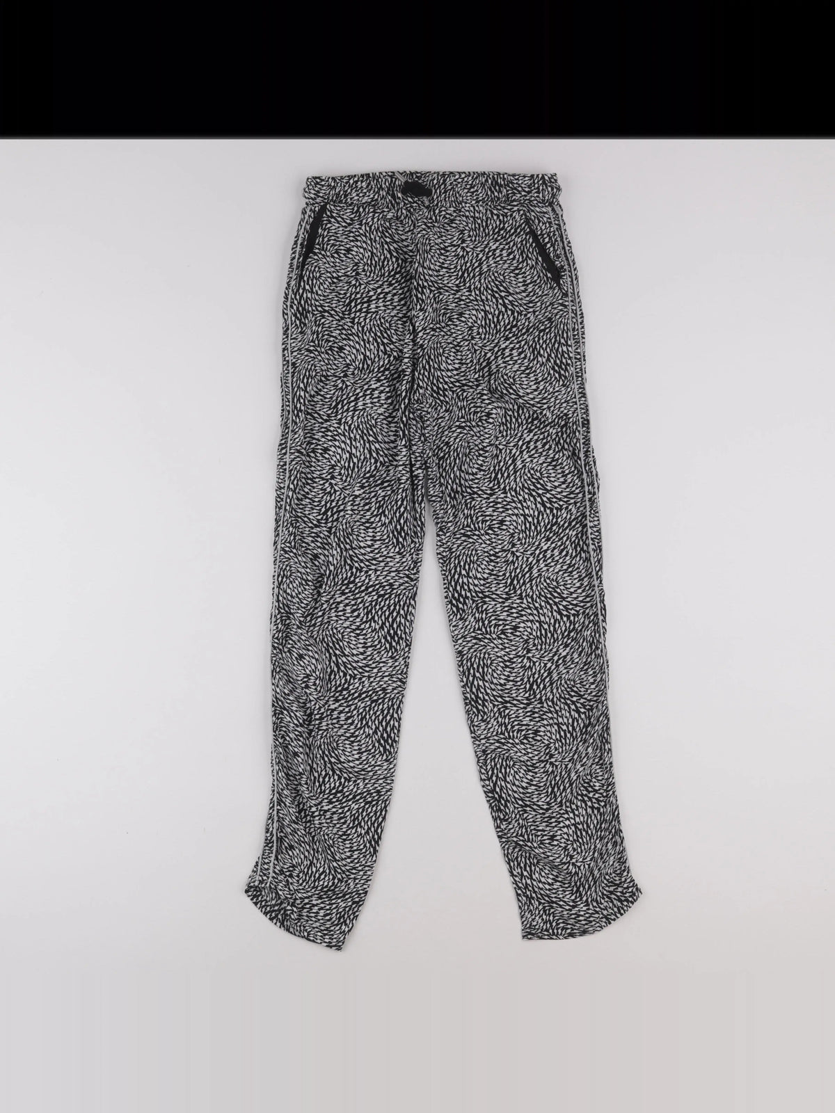 IKKS - pantalon gris, blanc - 12 ans