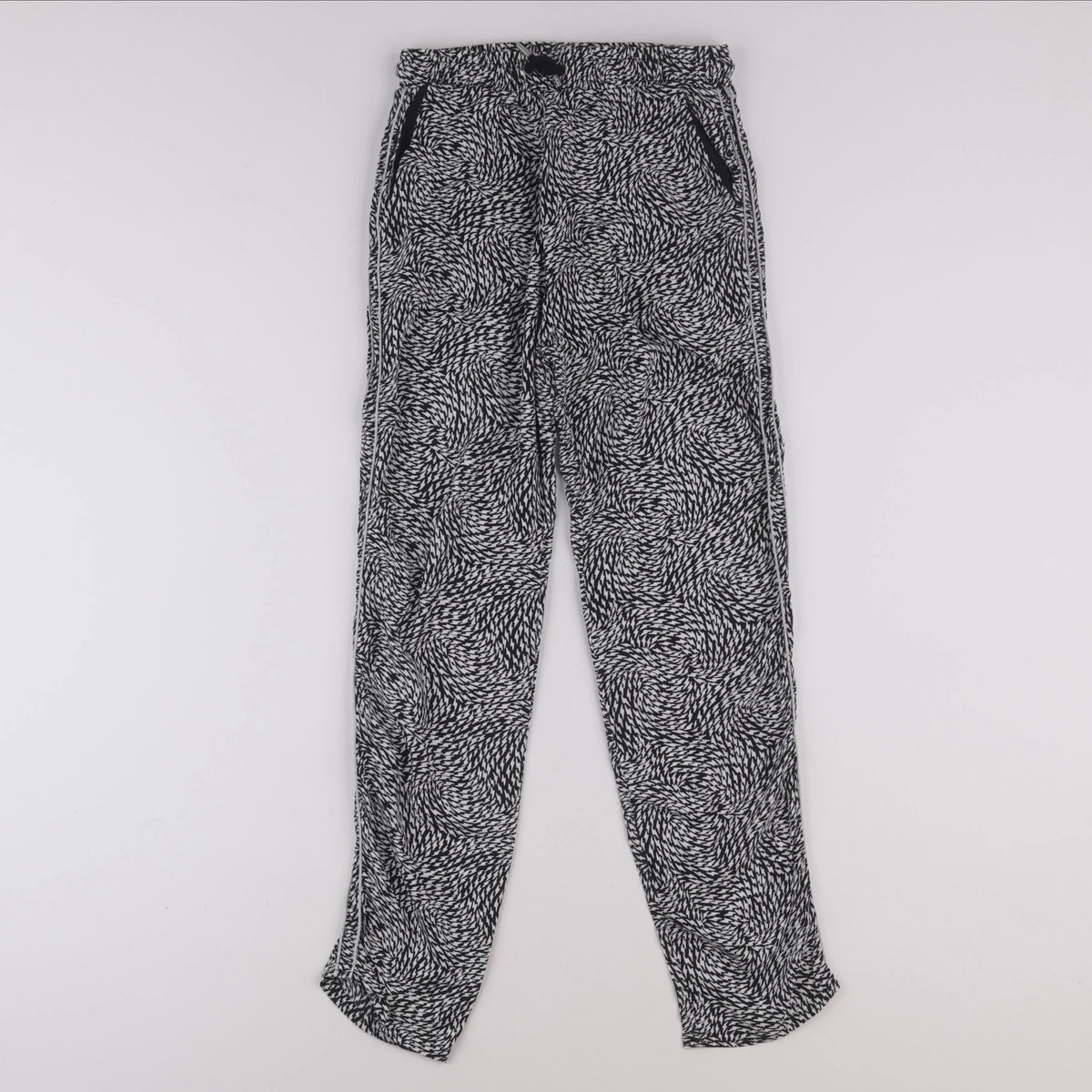 IKKS - pantalon gris, blanc - 12 ans