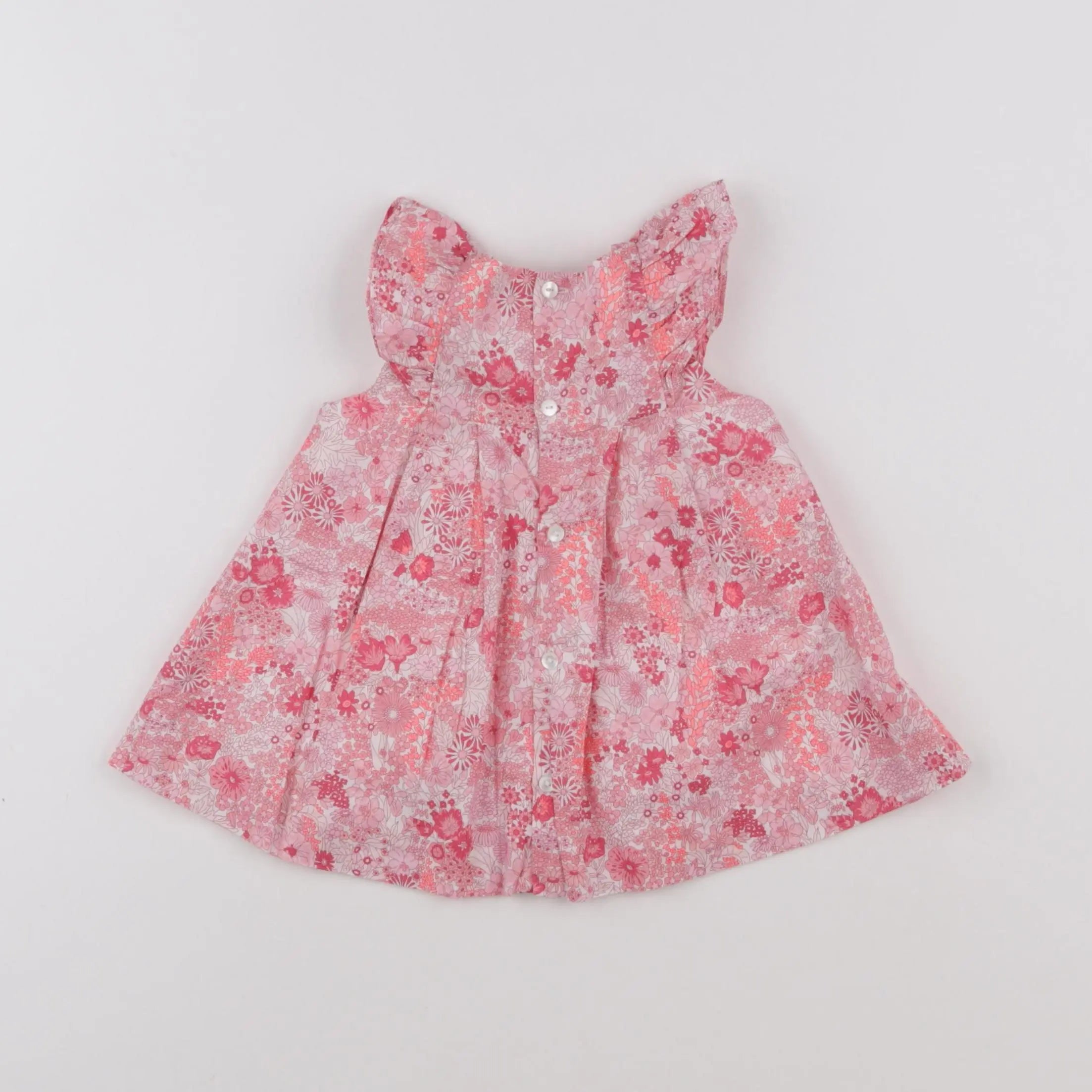 Jacadi - robe liberty rose - 6 mois