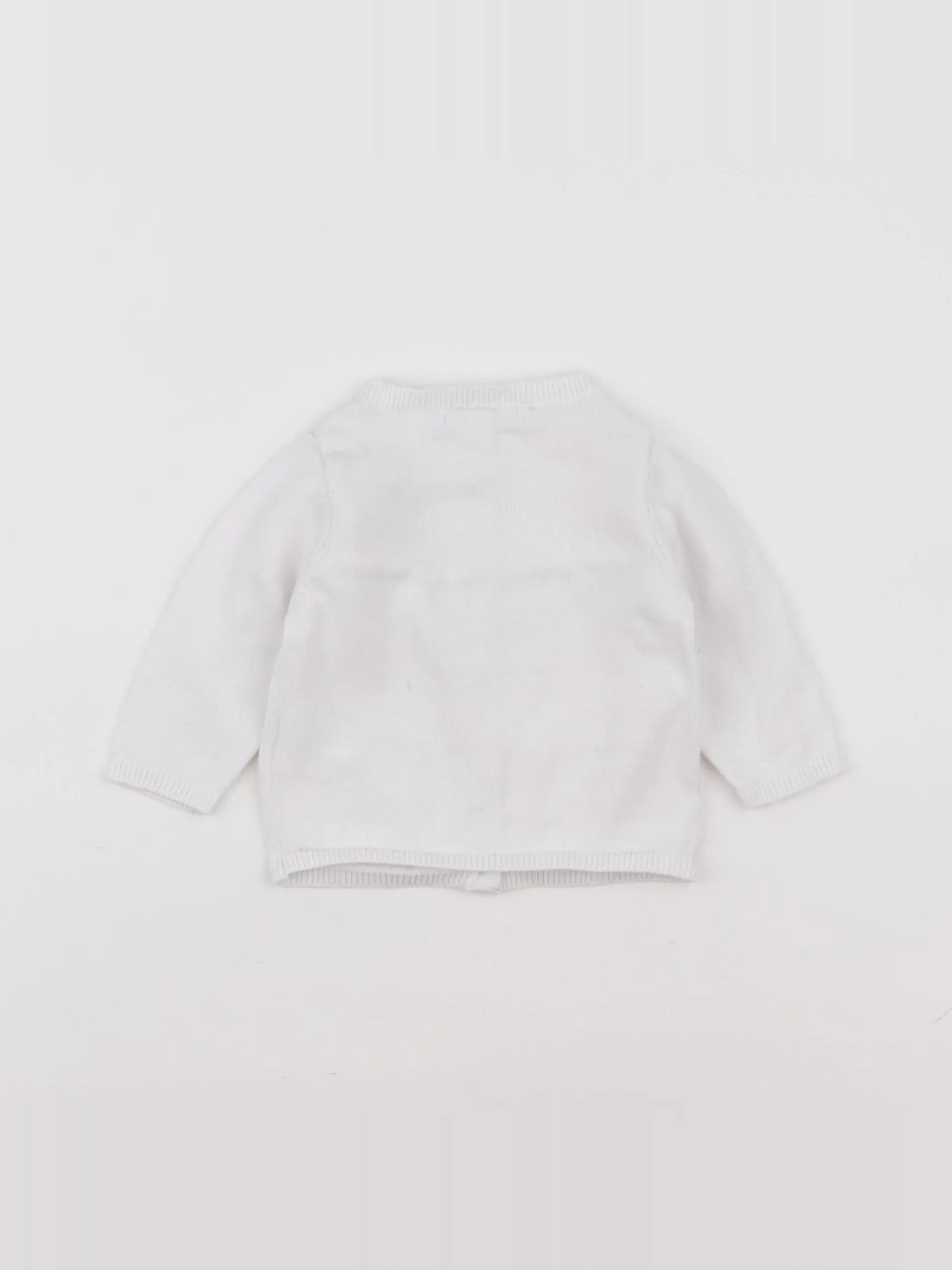 Vertbaudet - gilet blanc - 3 mois