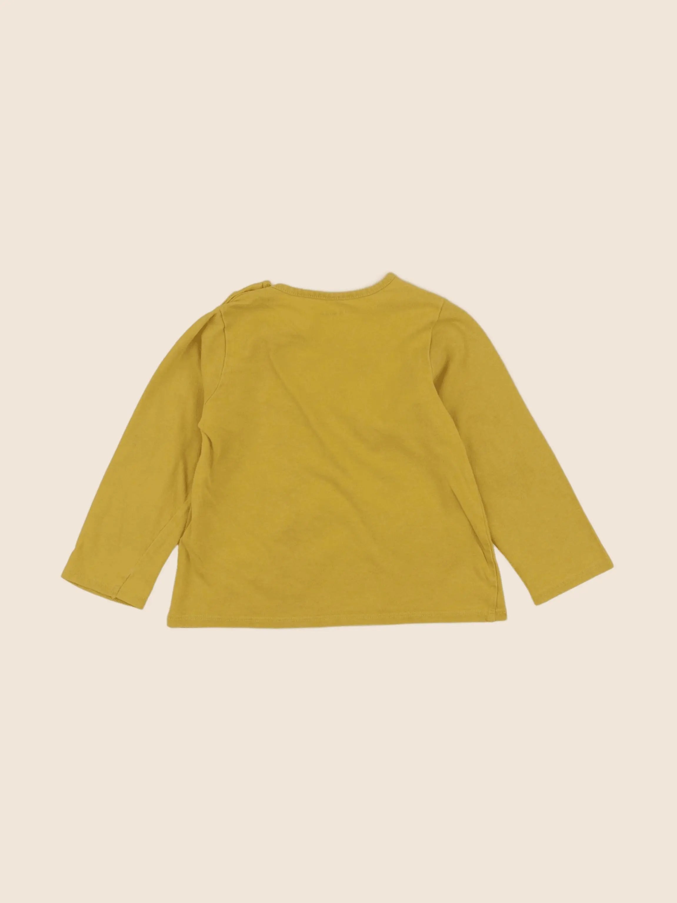 Vertbaudet - tee-shirt jaune - 18 mois