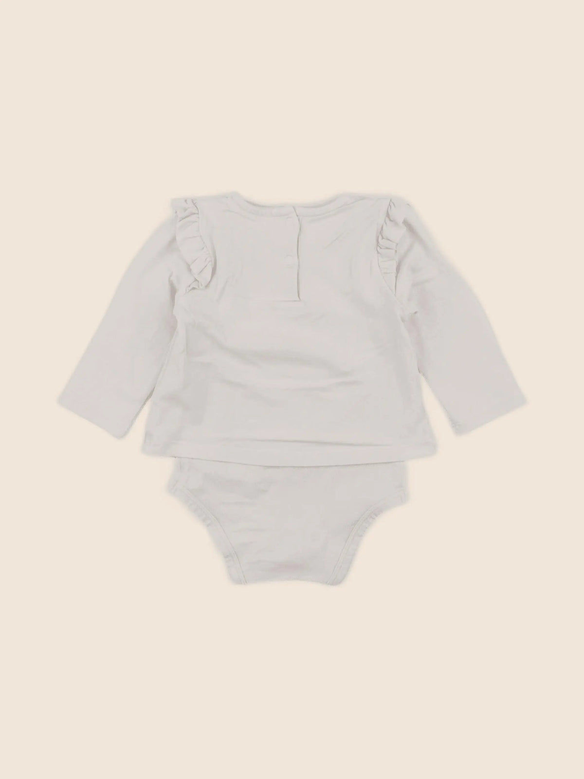 Vertbaudet - body tee-shirt beige - 6 mois