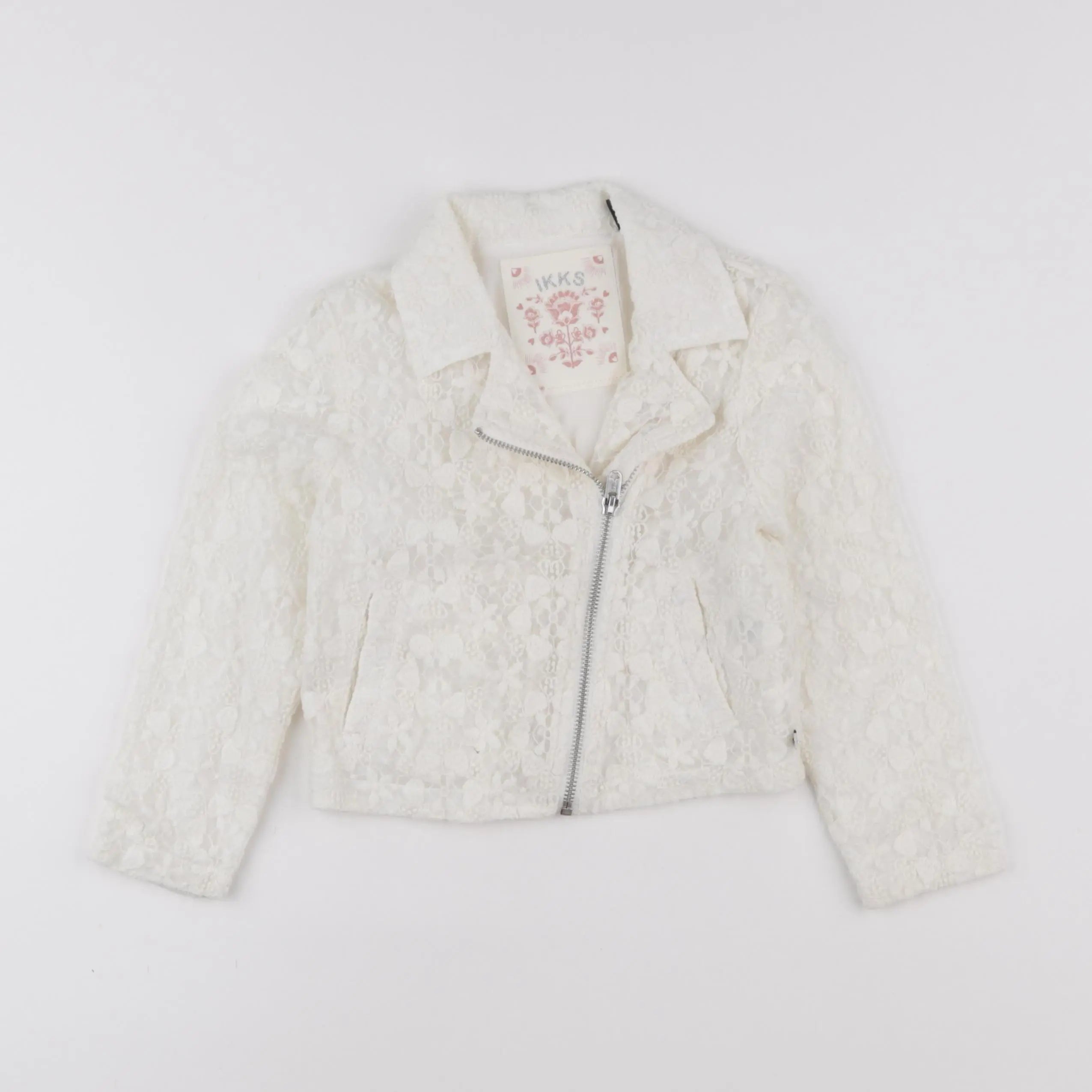 IKKS - veste imprimé au dos blanc - 4 ans