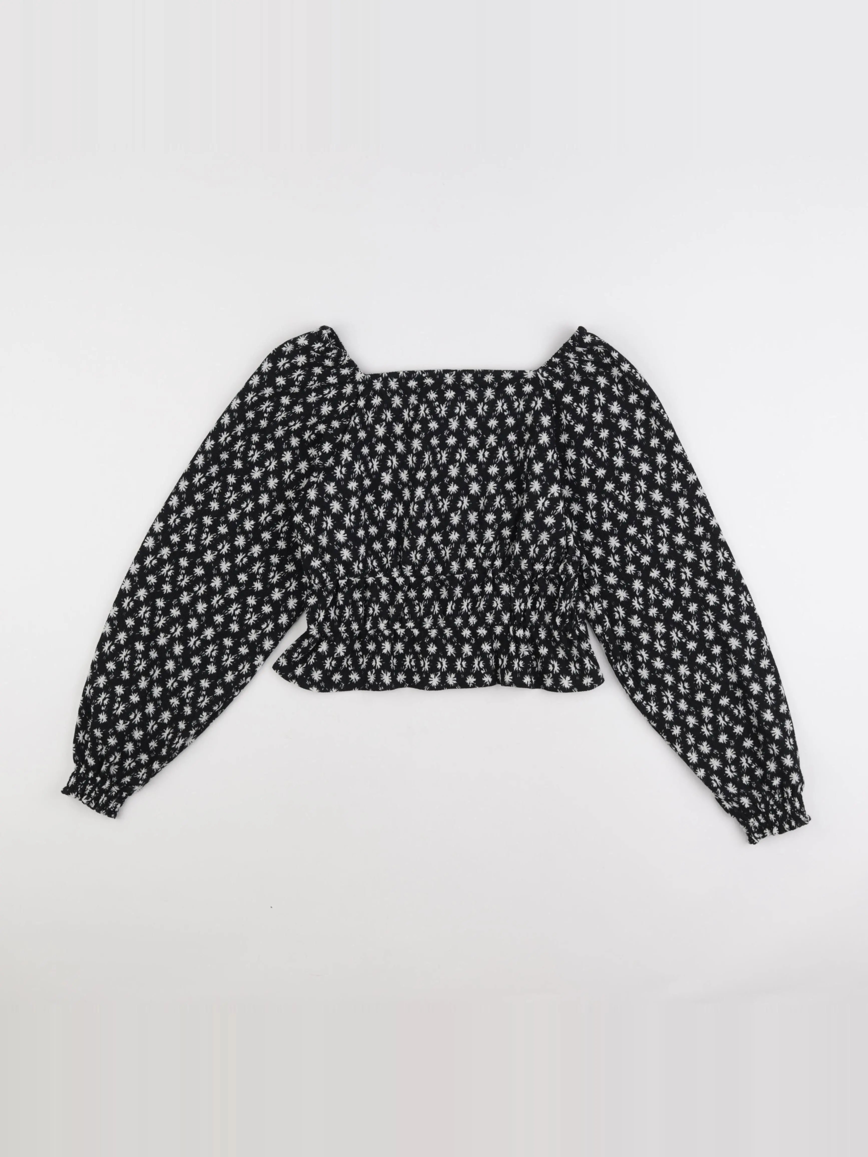 IKKS - blouse noir, blanc - 12 ans