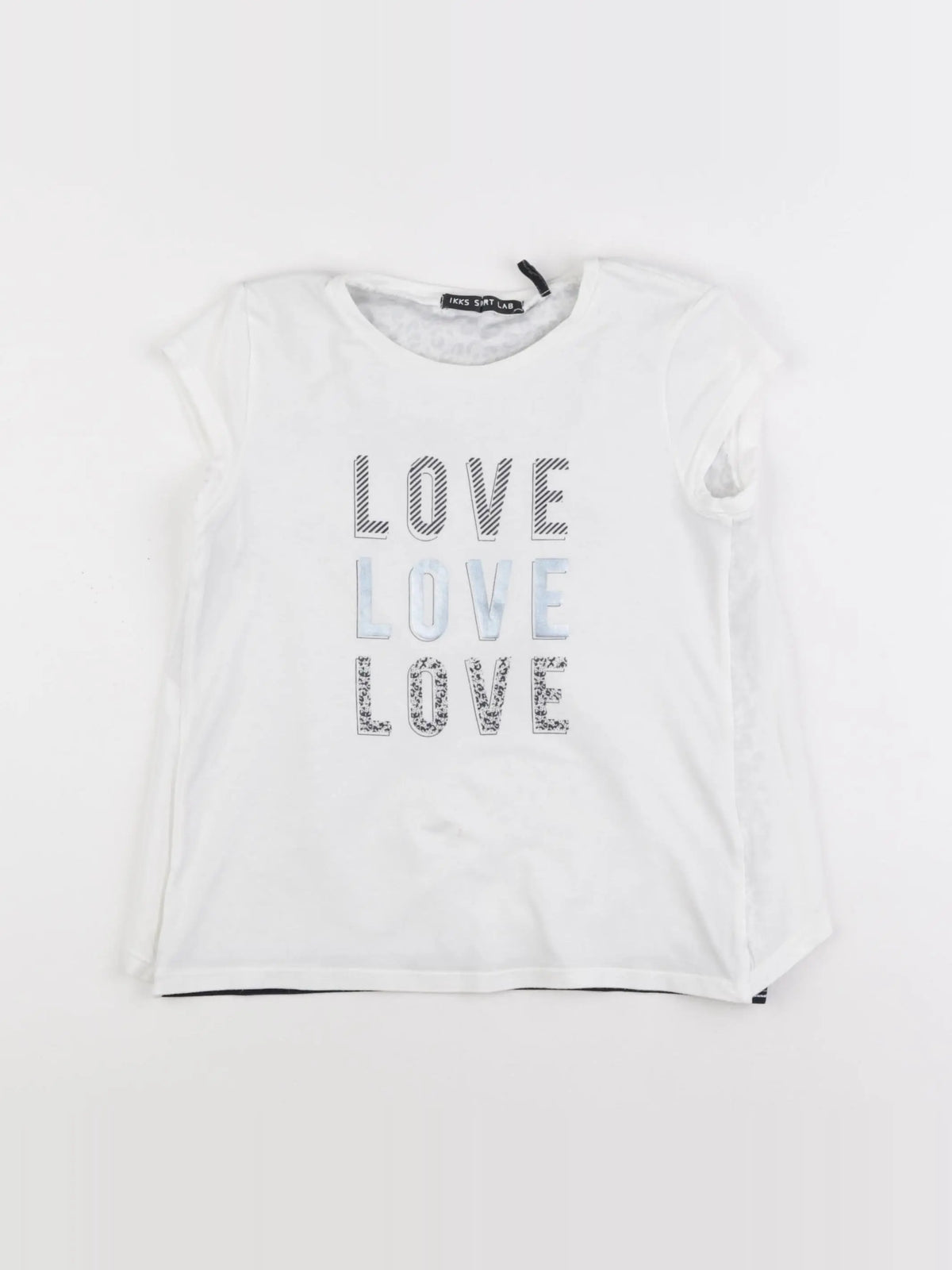 IKKS - tee-shirt blanc - 10 ans