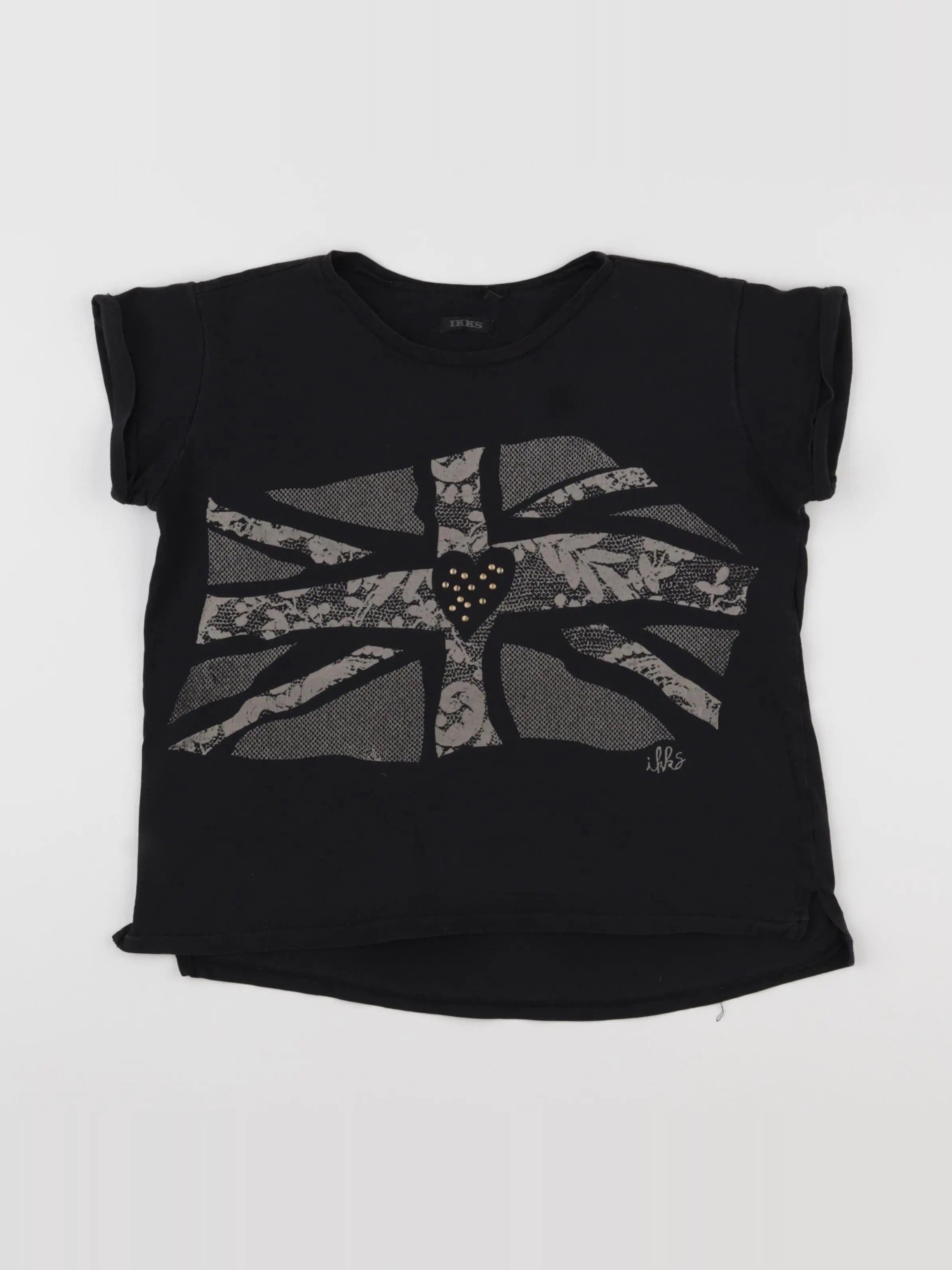 IKKS - tee-shirt noir - 10 ans