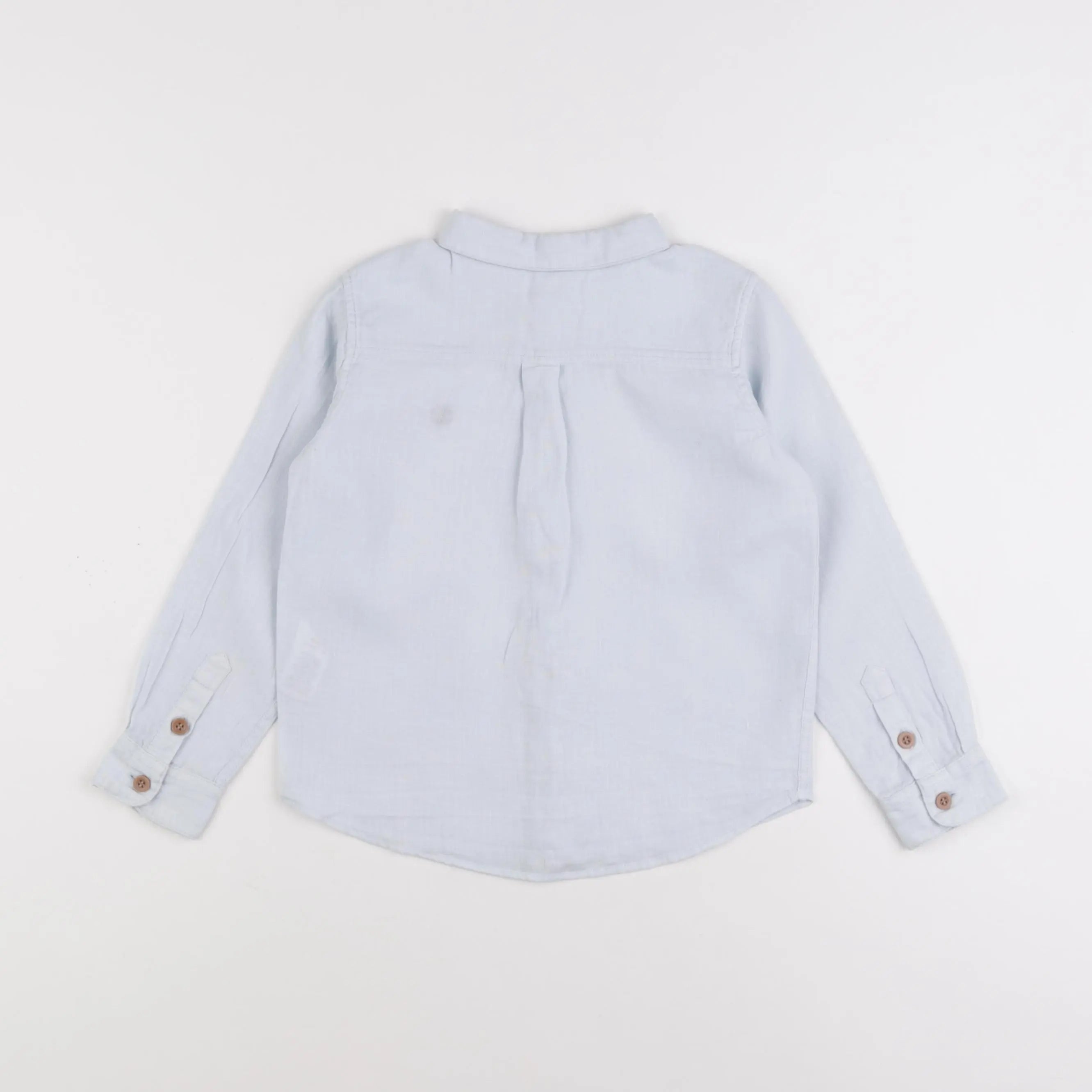 Petit Bateau - chemise bleu - 5 ans