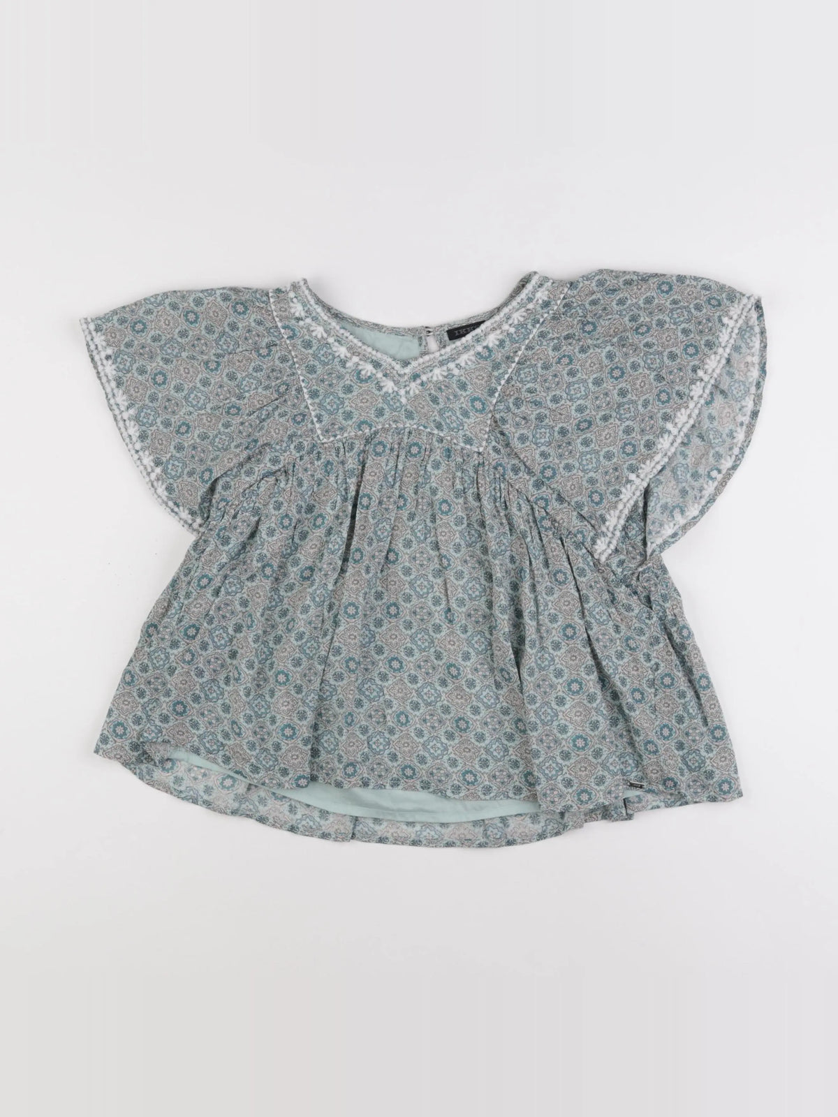 IKKS - blouse vert - 10 ans