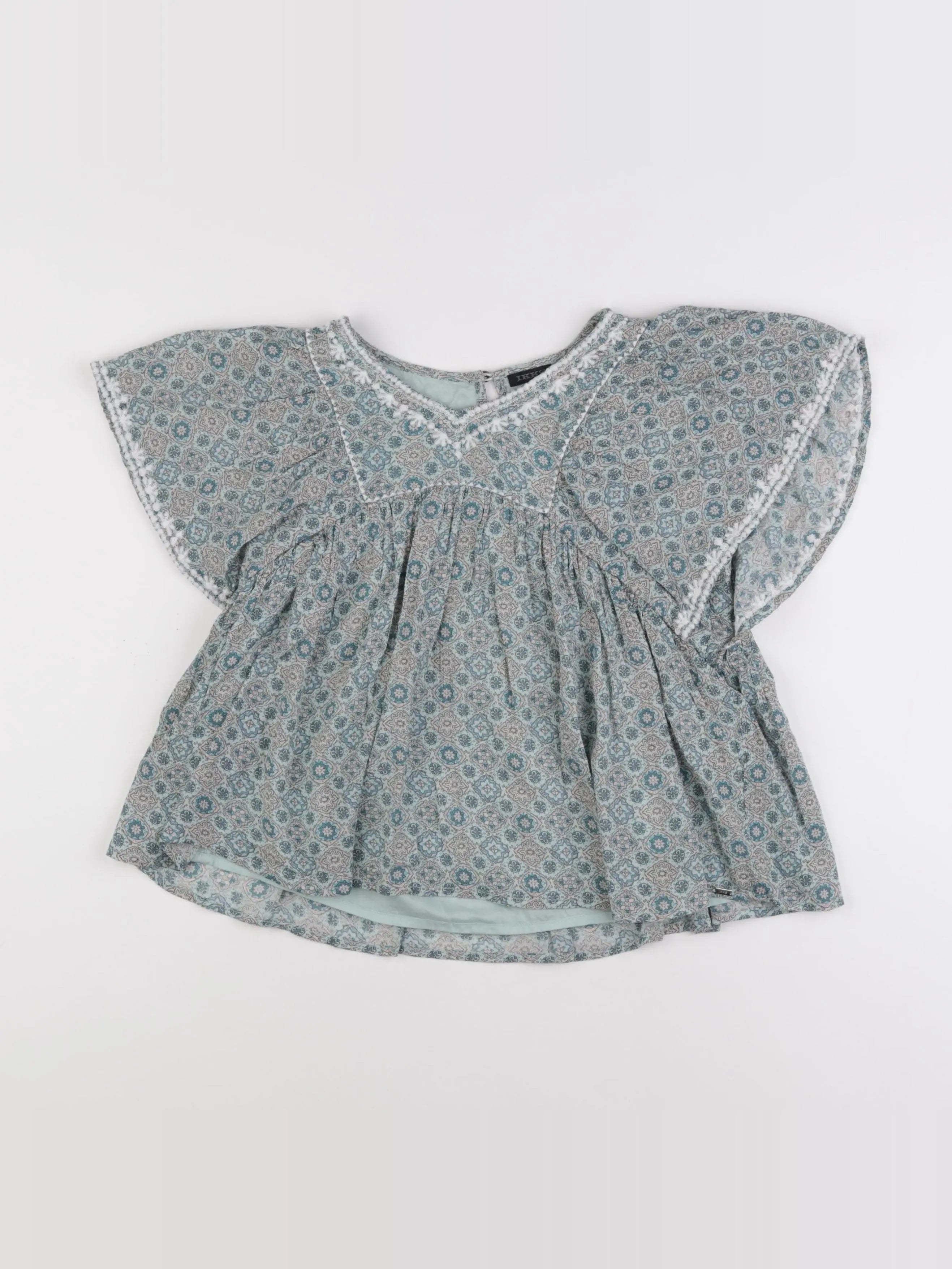 IKKS - blouse vert - 10 ans