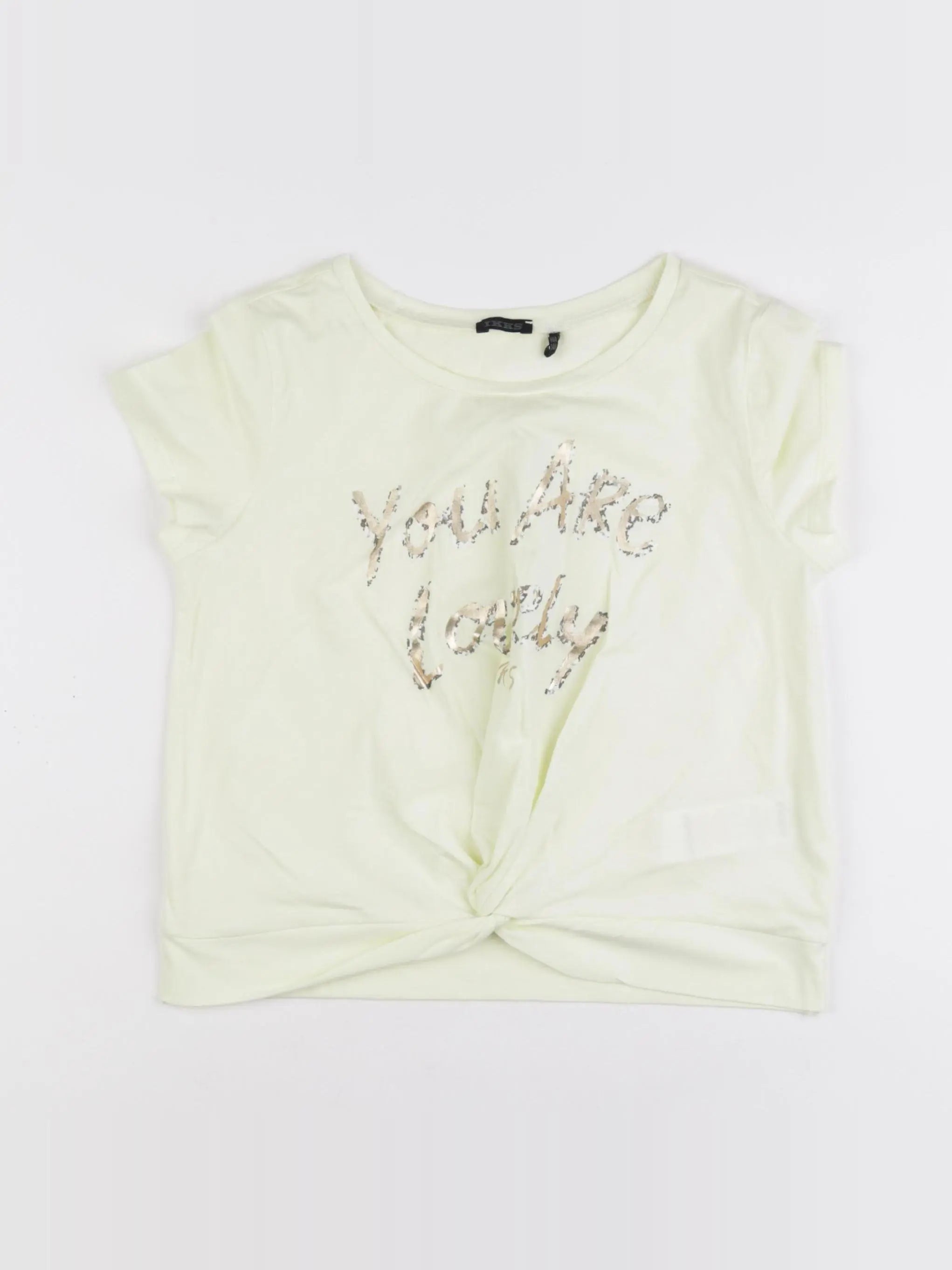 IKKS - tee-shirt jaune - 10 ans
