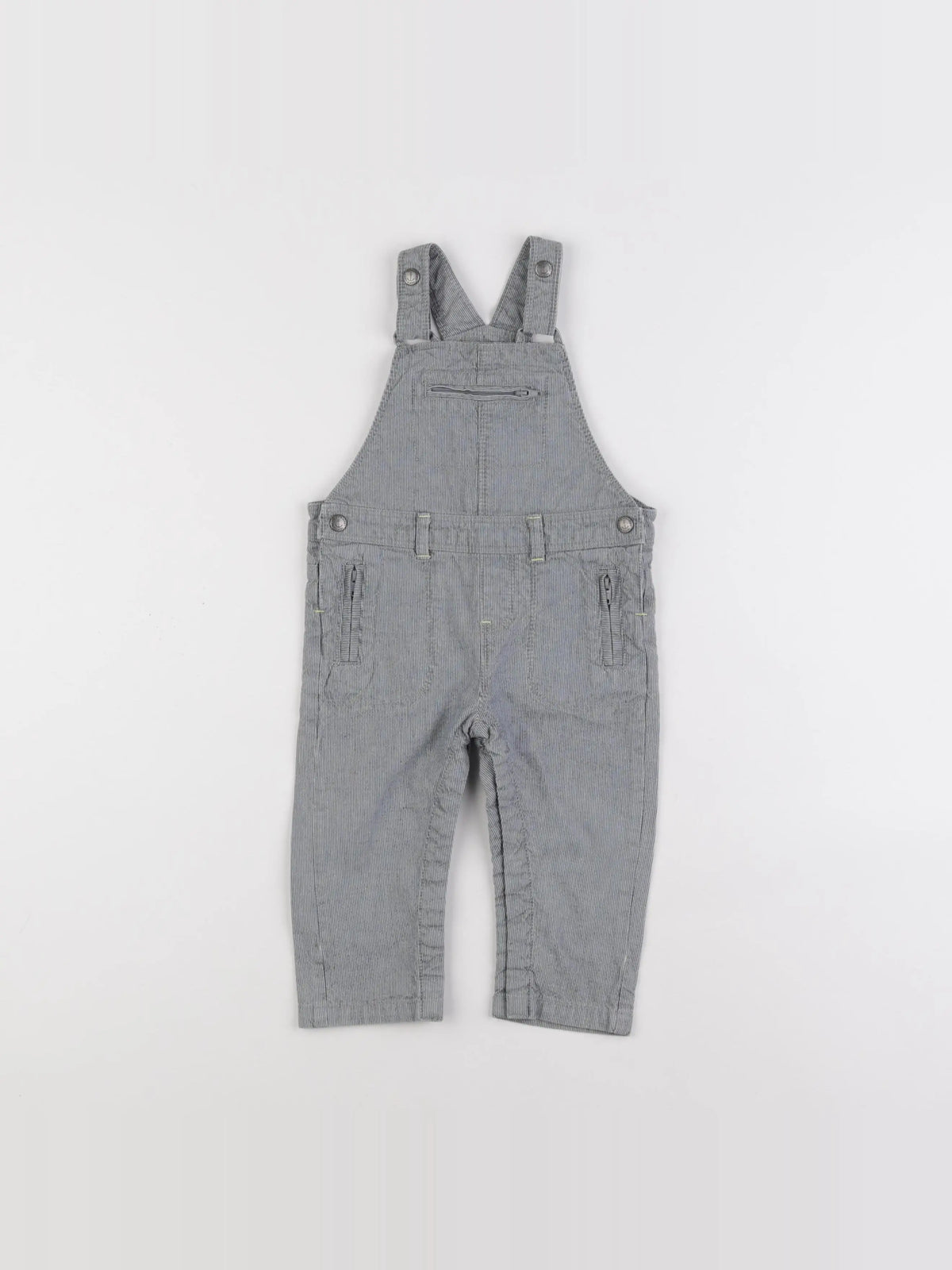 Vertbaudet - salopette gris - 12 mois