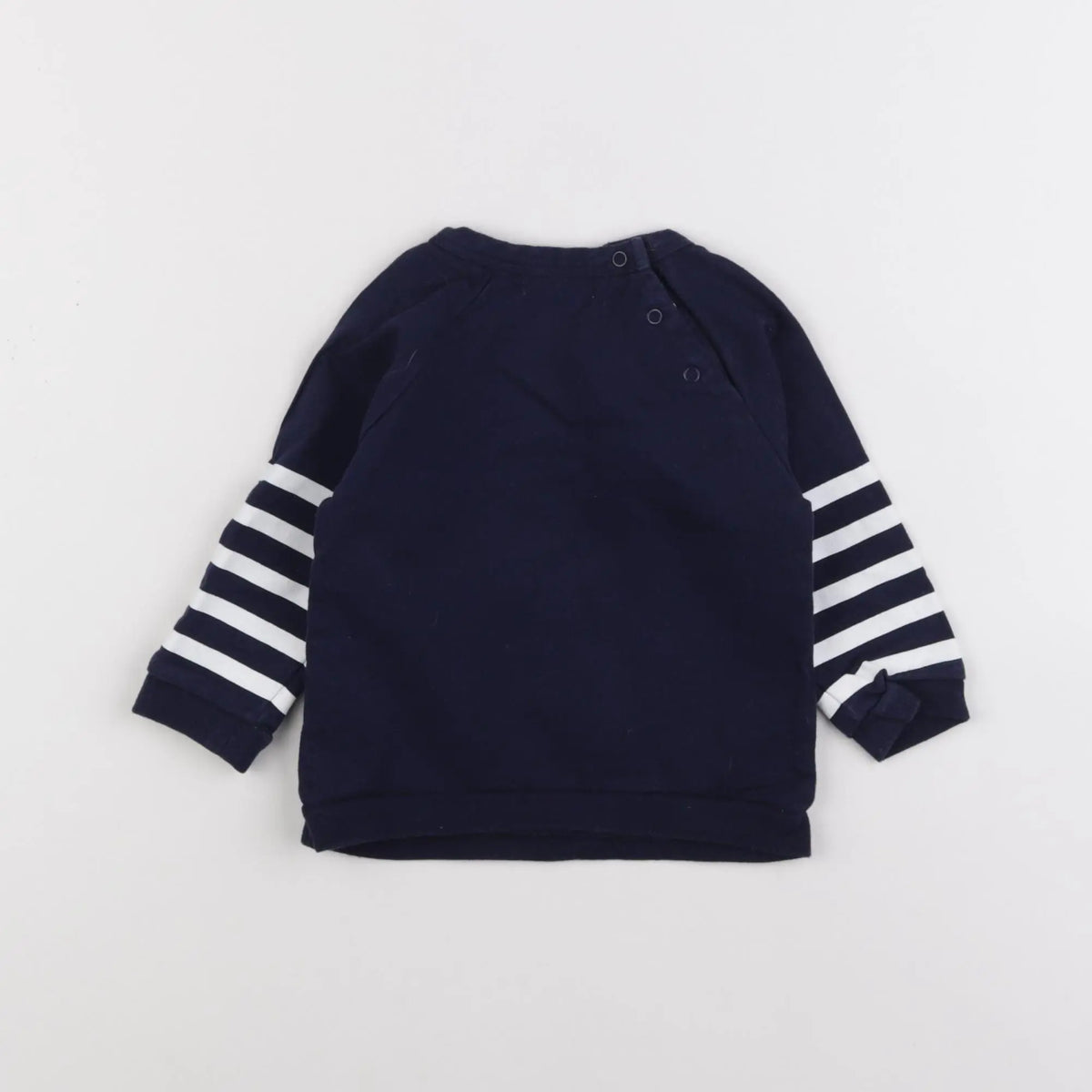 Vertbaudet - sweat bleu - 12 mois