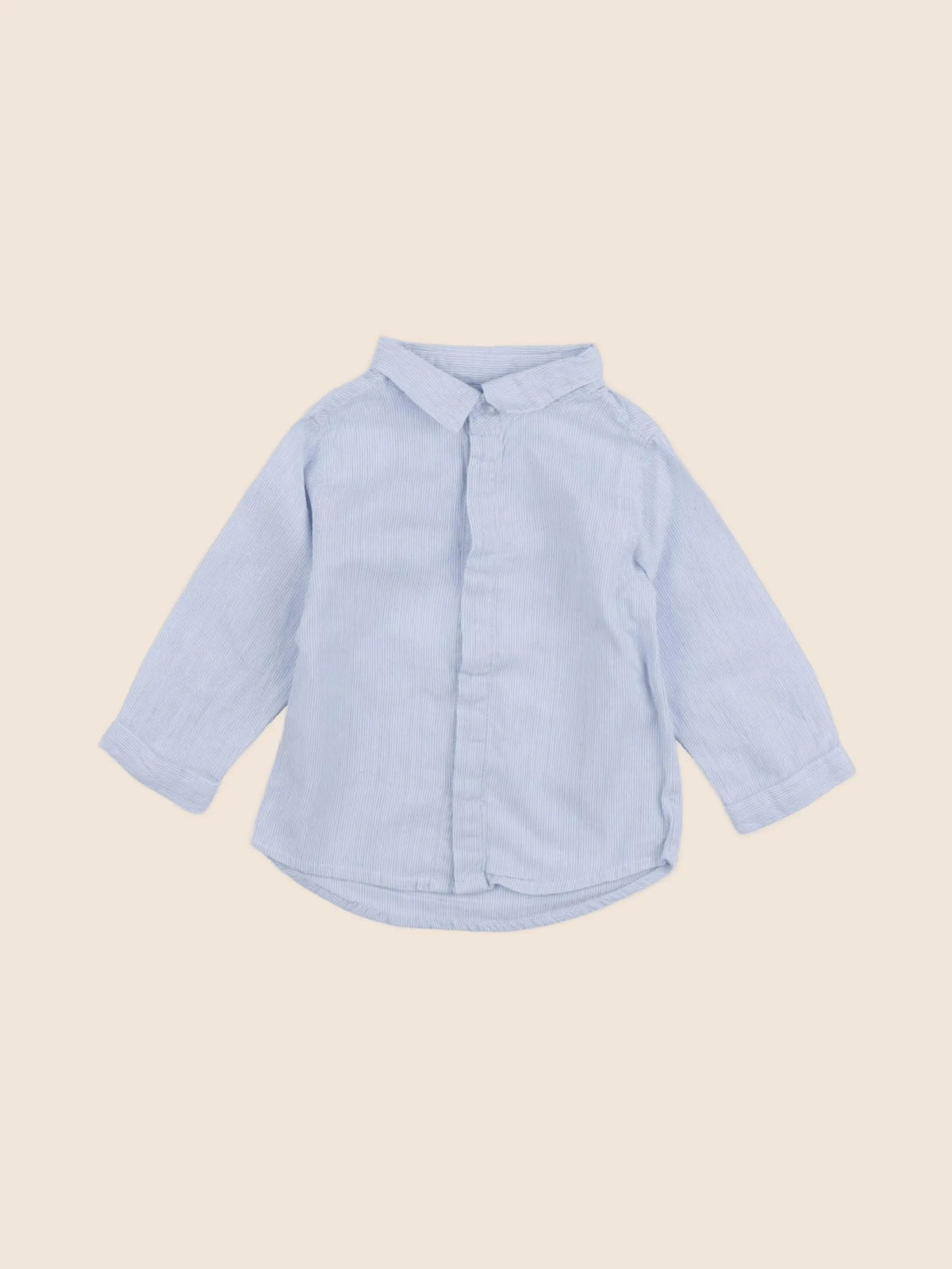 Vertbaudet - chemise bleu - 12 mois