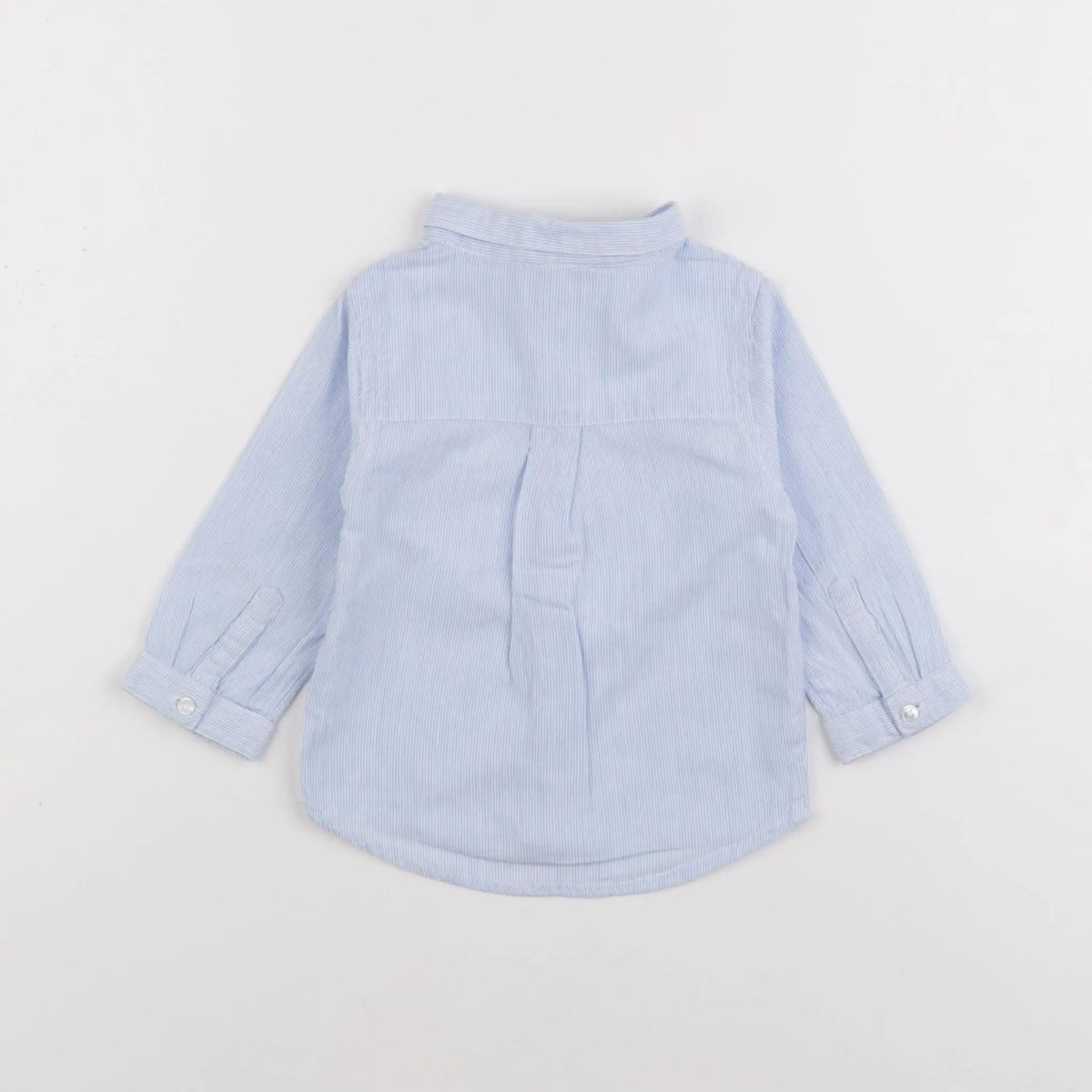 Vertbaudet - chemise bleu - 12 mois