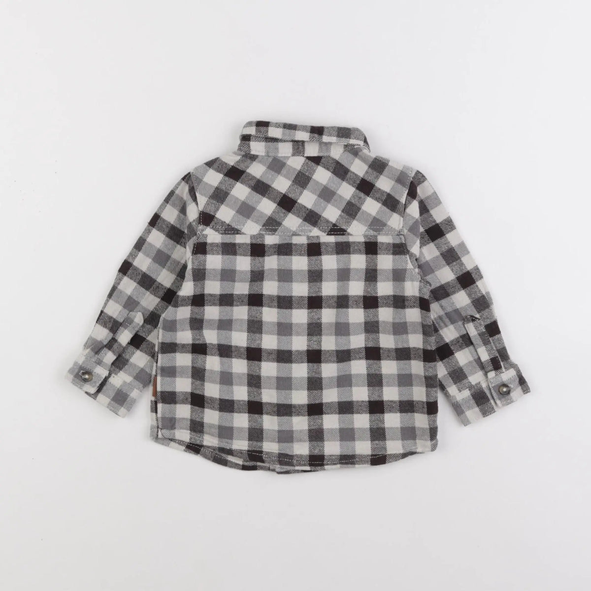 Vertbaudet - chemise marron - 12 mois