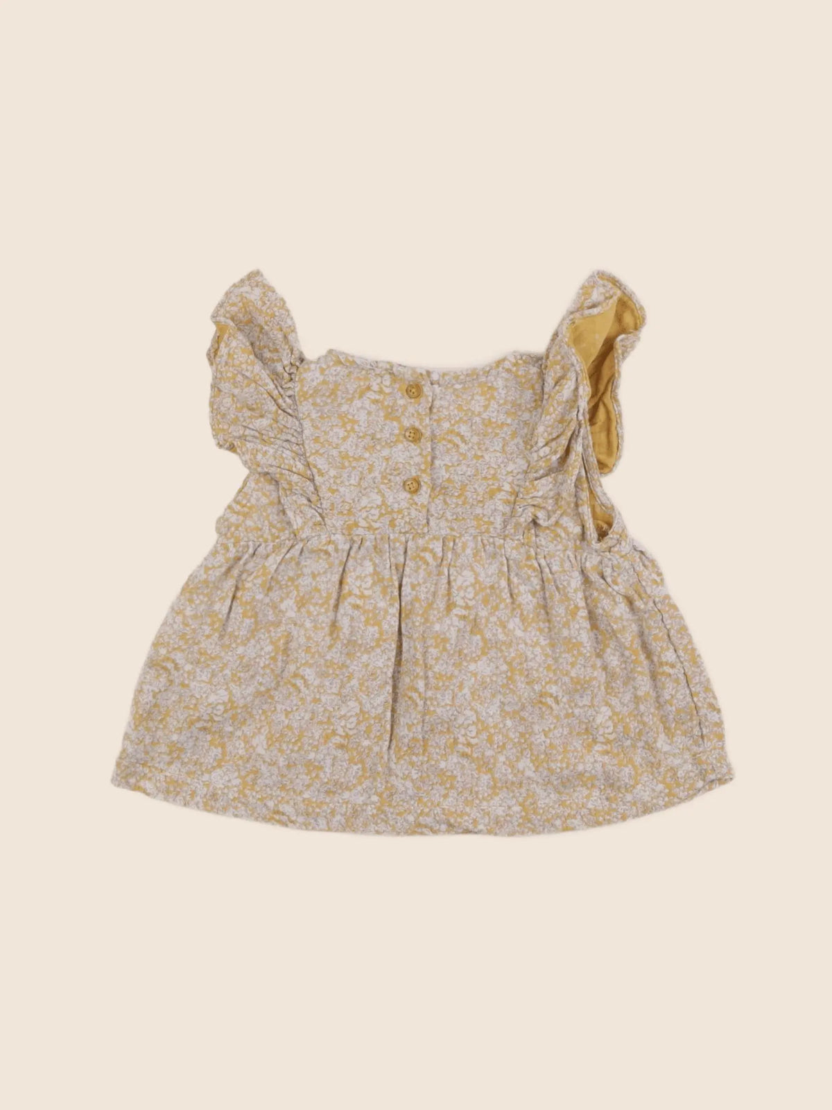 Vertbaudet - blouse jaune - 6 mois