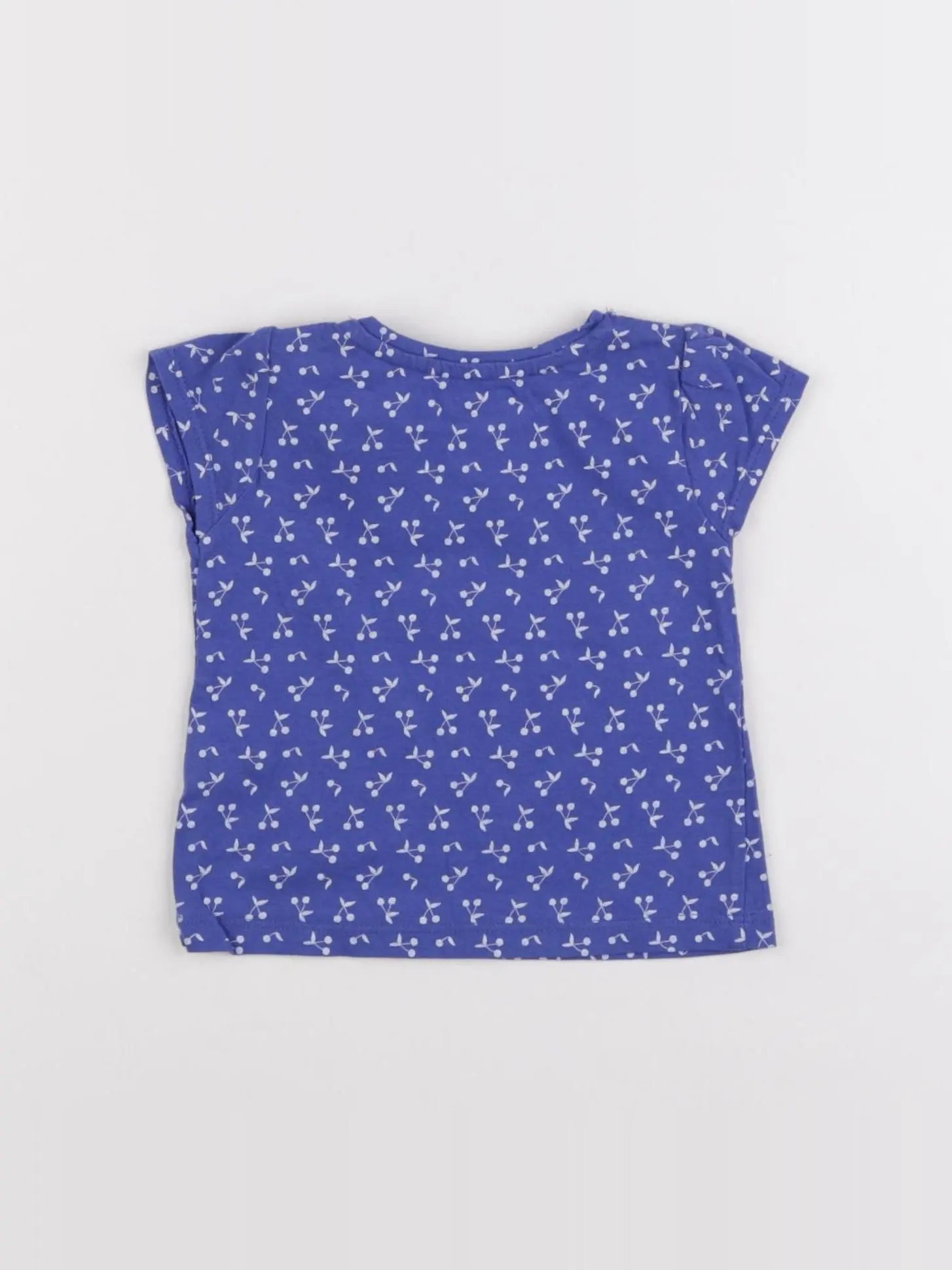 Vertbaudet - tee-shirt bleu - 6 mois